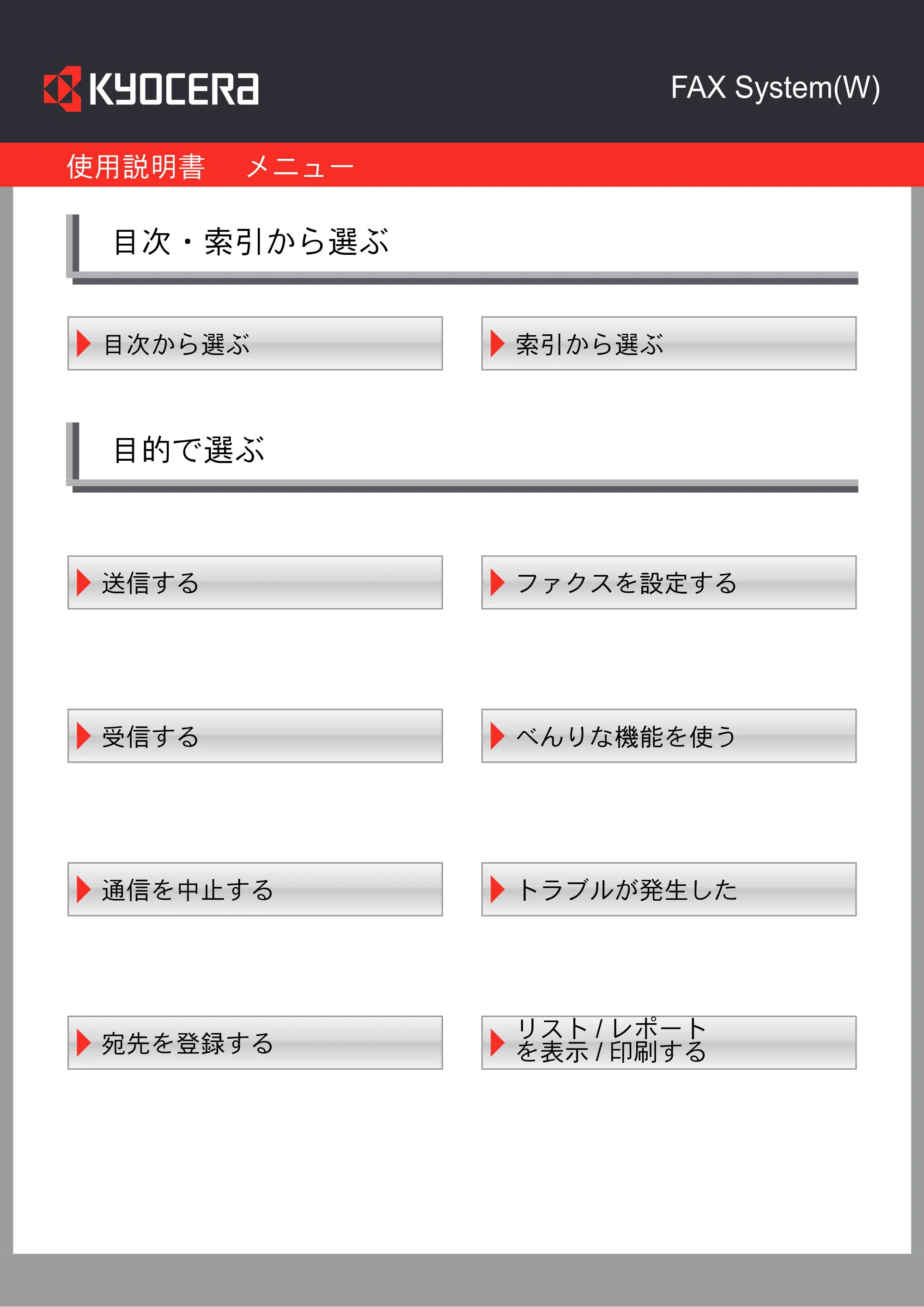 京セラ TASKalfa 2551ci / TASKalfa 3051ci / TASKalfa 3551ci TASKalfa 8001i/6501i FAX使用説明書 — 原本ページ — 2ページ