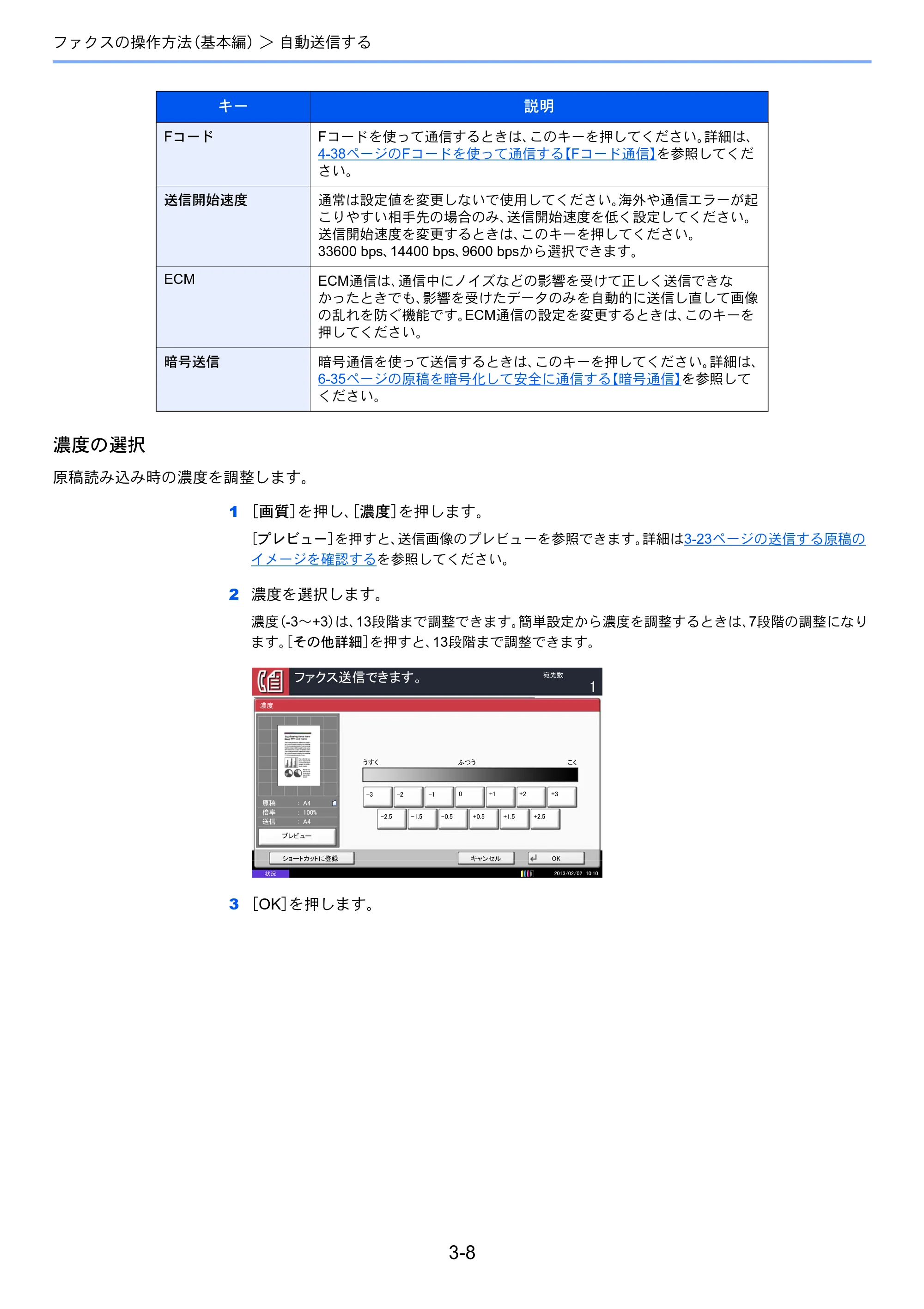 京セラ TASKalfa 2551ci / TASKalfa 3051ci / TASKalfa 3551ci TASKalfa 8001i/6501i FAX使用説明書 — 原本ページ — 48ページ