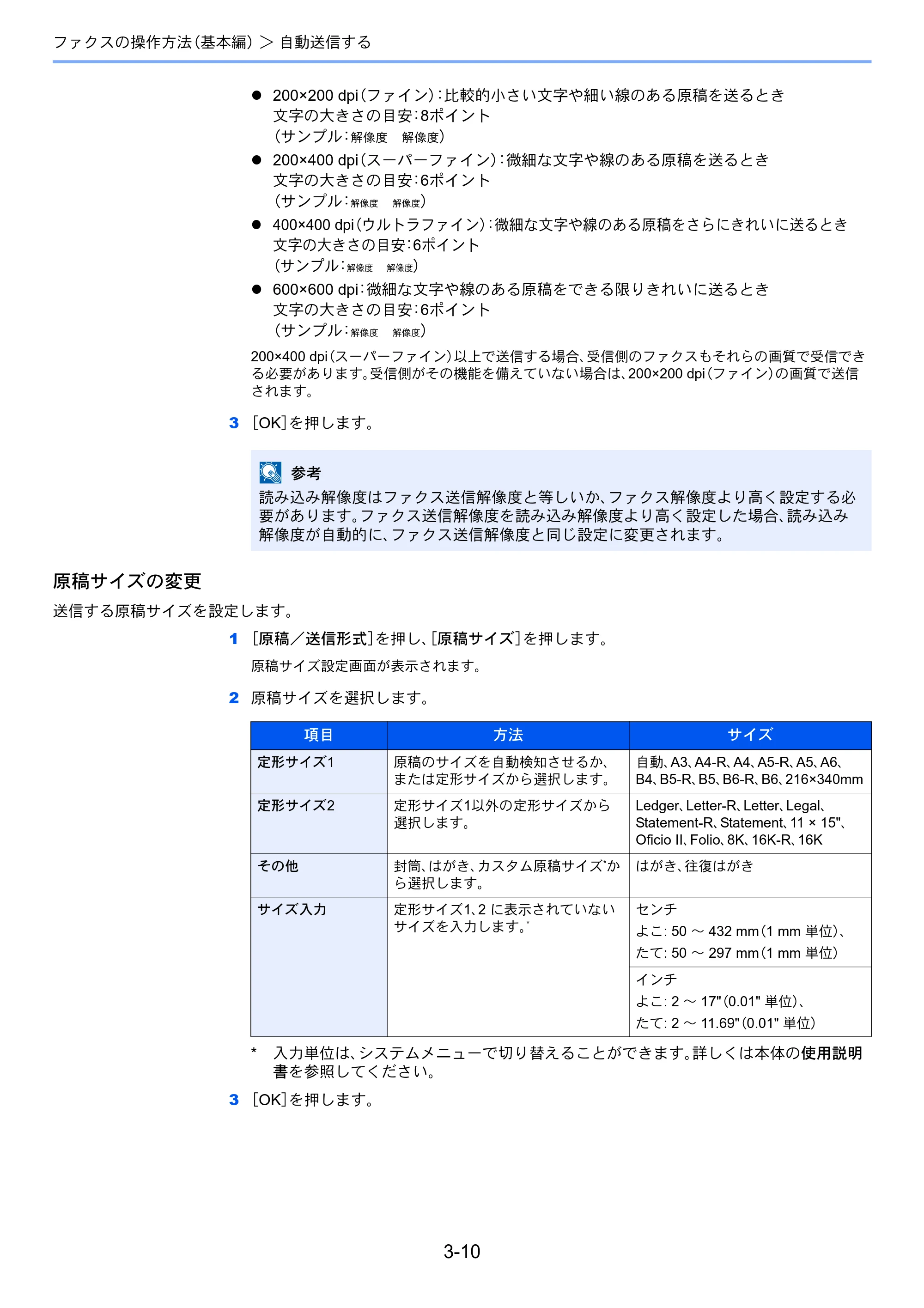 京セラ TASKalfa 2551ci / TASKalfa 3051ci / TASKalfa 3551ci TASKalfa 8001i/6501i FAX使用説明書 — 原本ページ — 50ページ