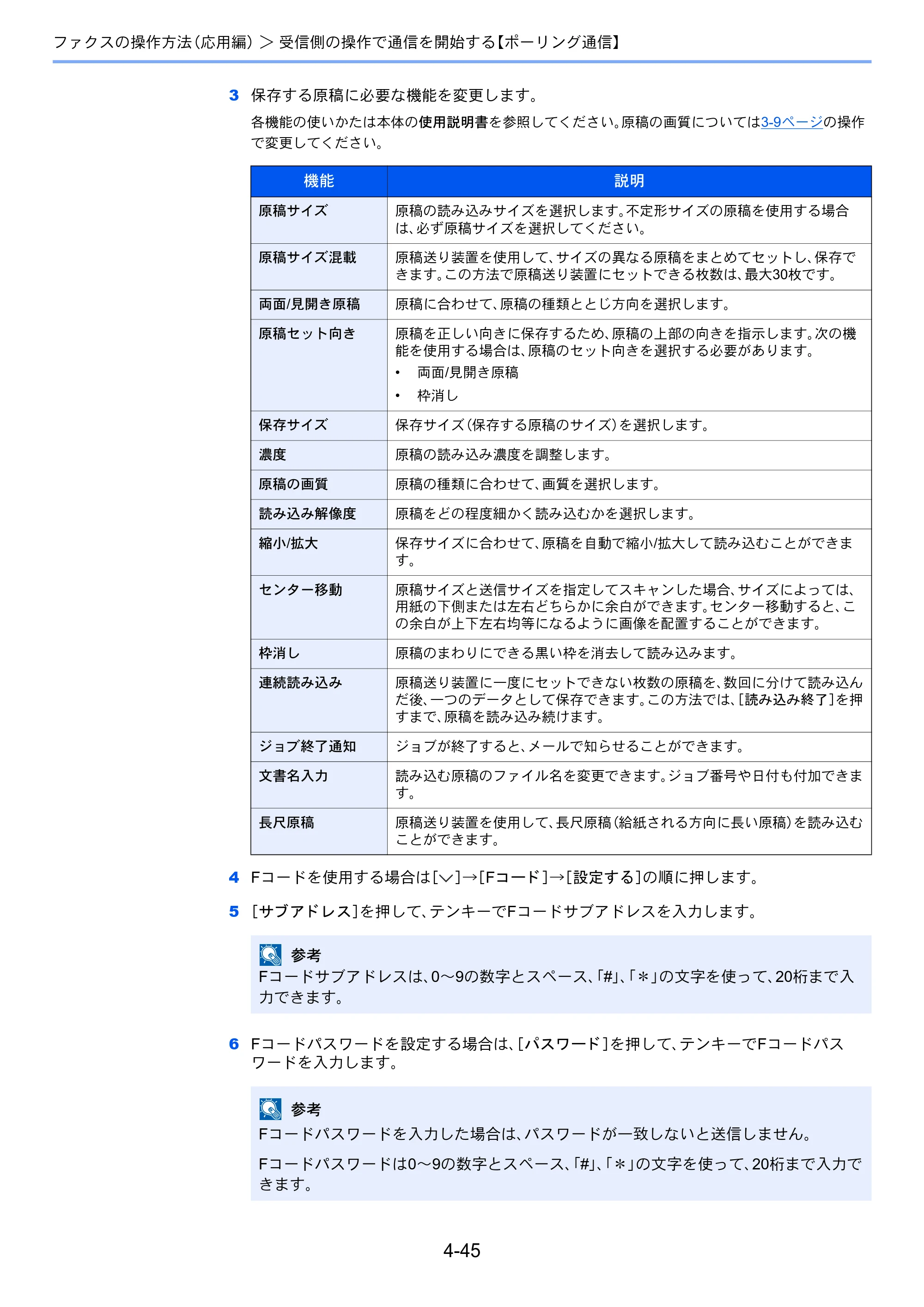 京セラ TASKalfa 2551ci / TASKalfa 3051ci / TASKalfa 3551ci TASKalfa 8001i/6501i FAX使用説明書 — 原本ページ — 113ページ