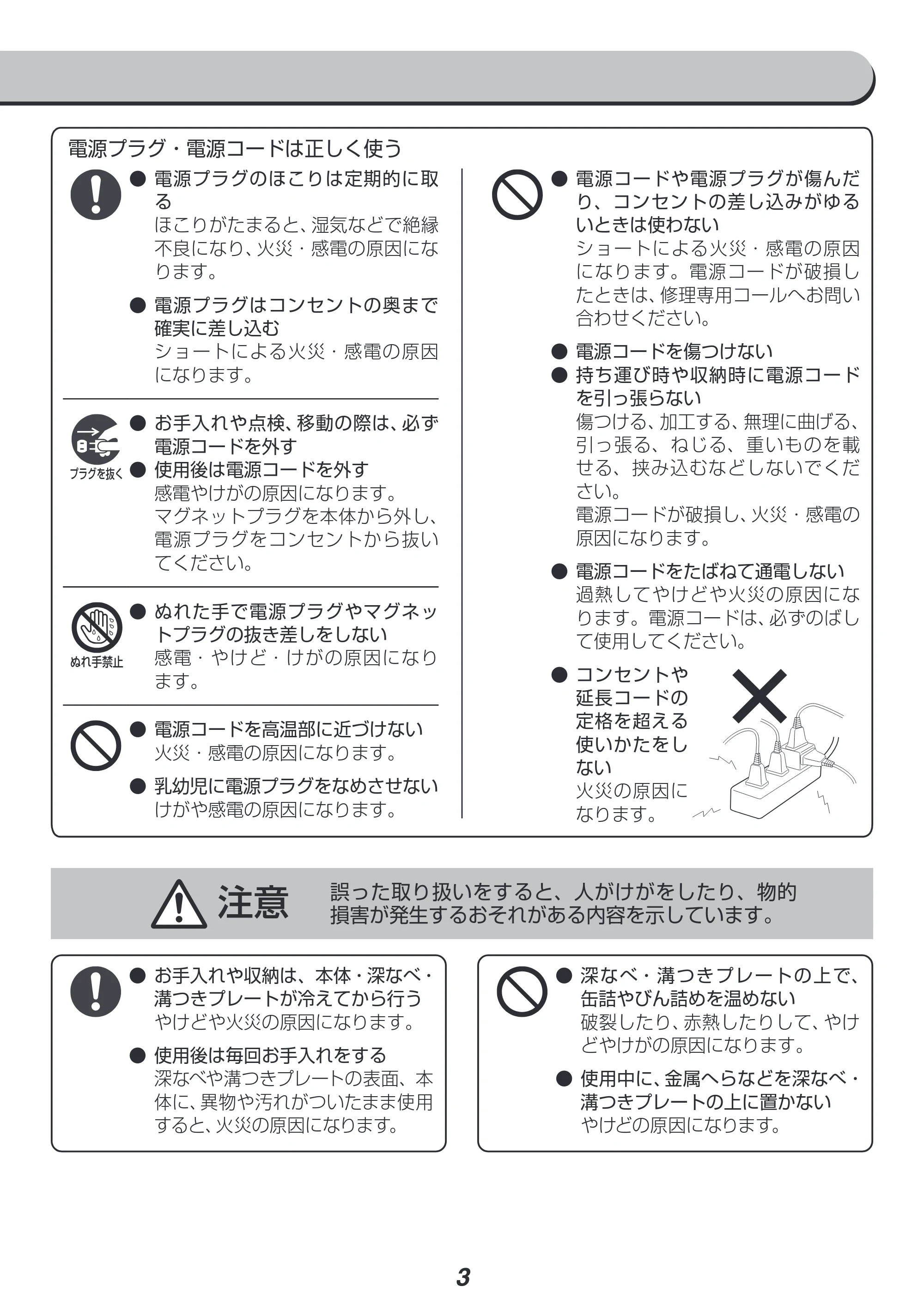 アイリスオーヤマ IGU-B2 取扱説明書 — 原本ページ — 3ページ
