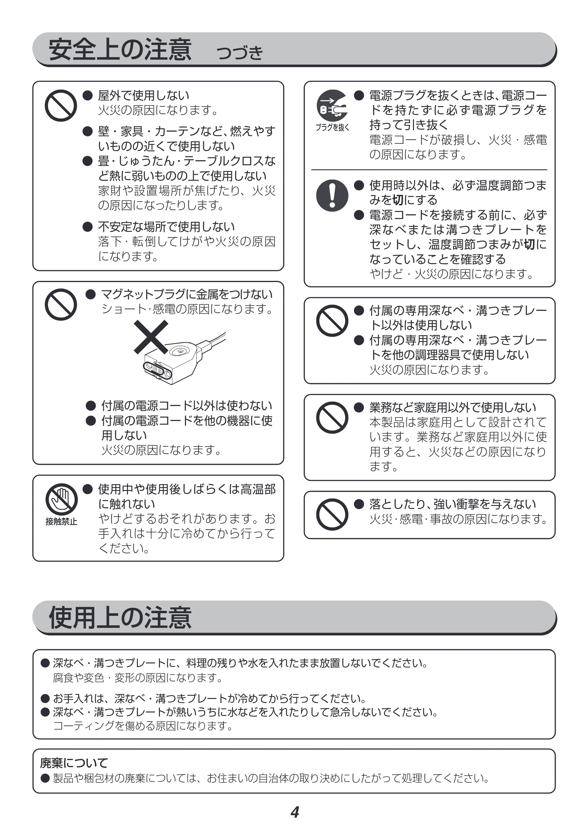アイリスオーヤマ IGU-B2 取扱説明書 — 原本ページ — 4ページ