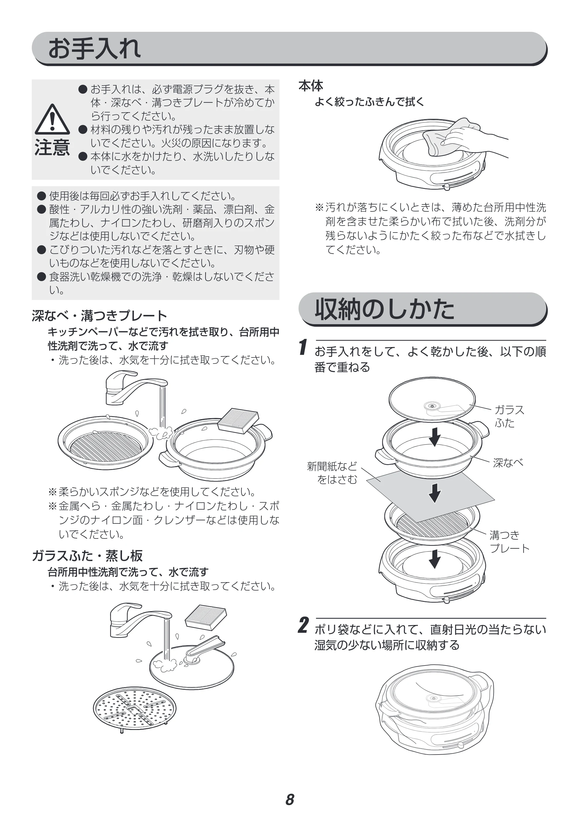 アイリスオーヤマ IGU-B2 取扱説明書 — 原本ページ — 8ページ