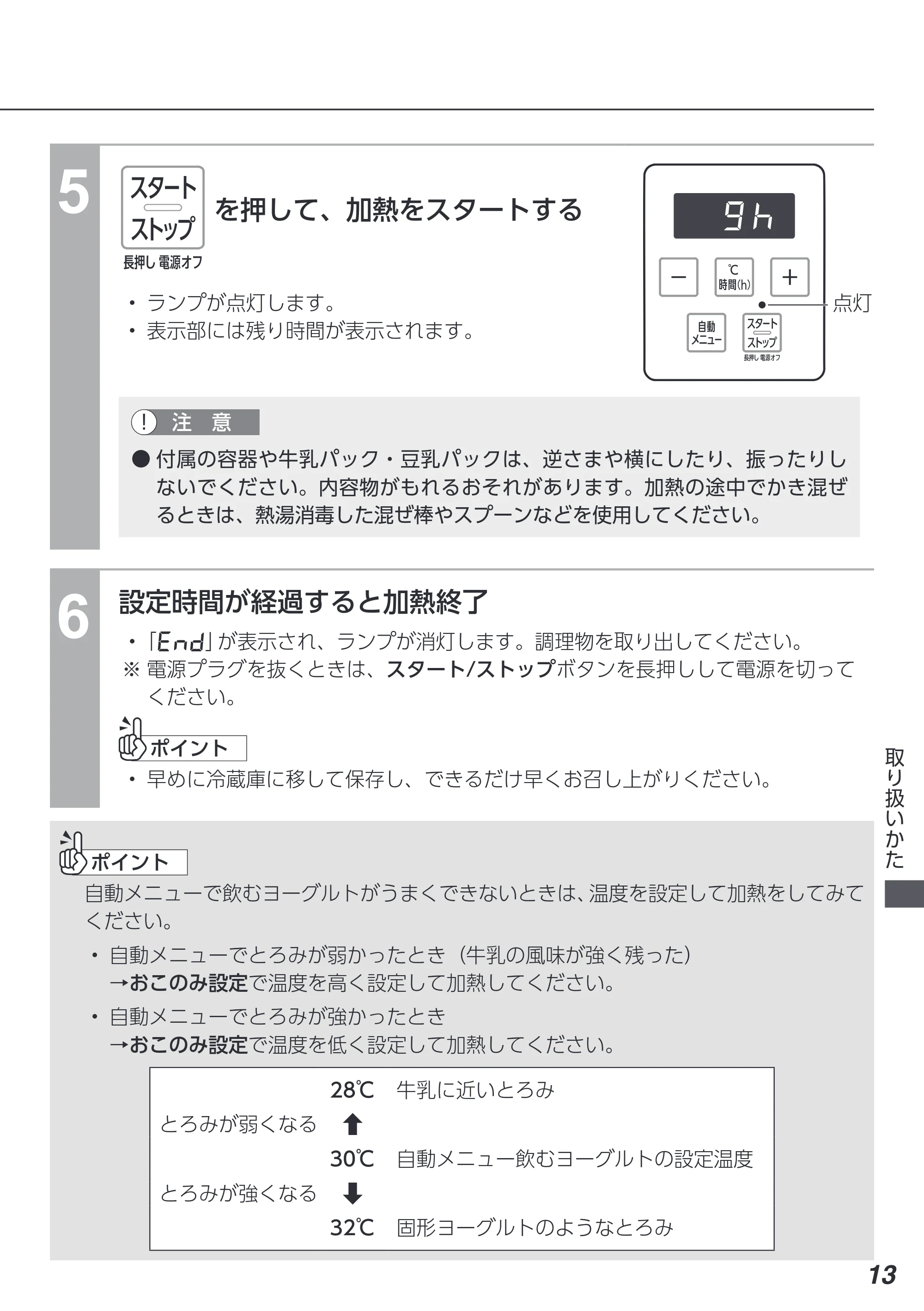 アイリスオーヤマ IYM-016 取扱説明書 — 原本ページ — 13ページ