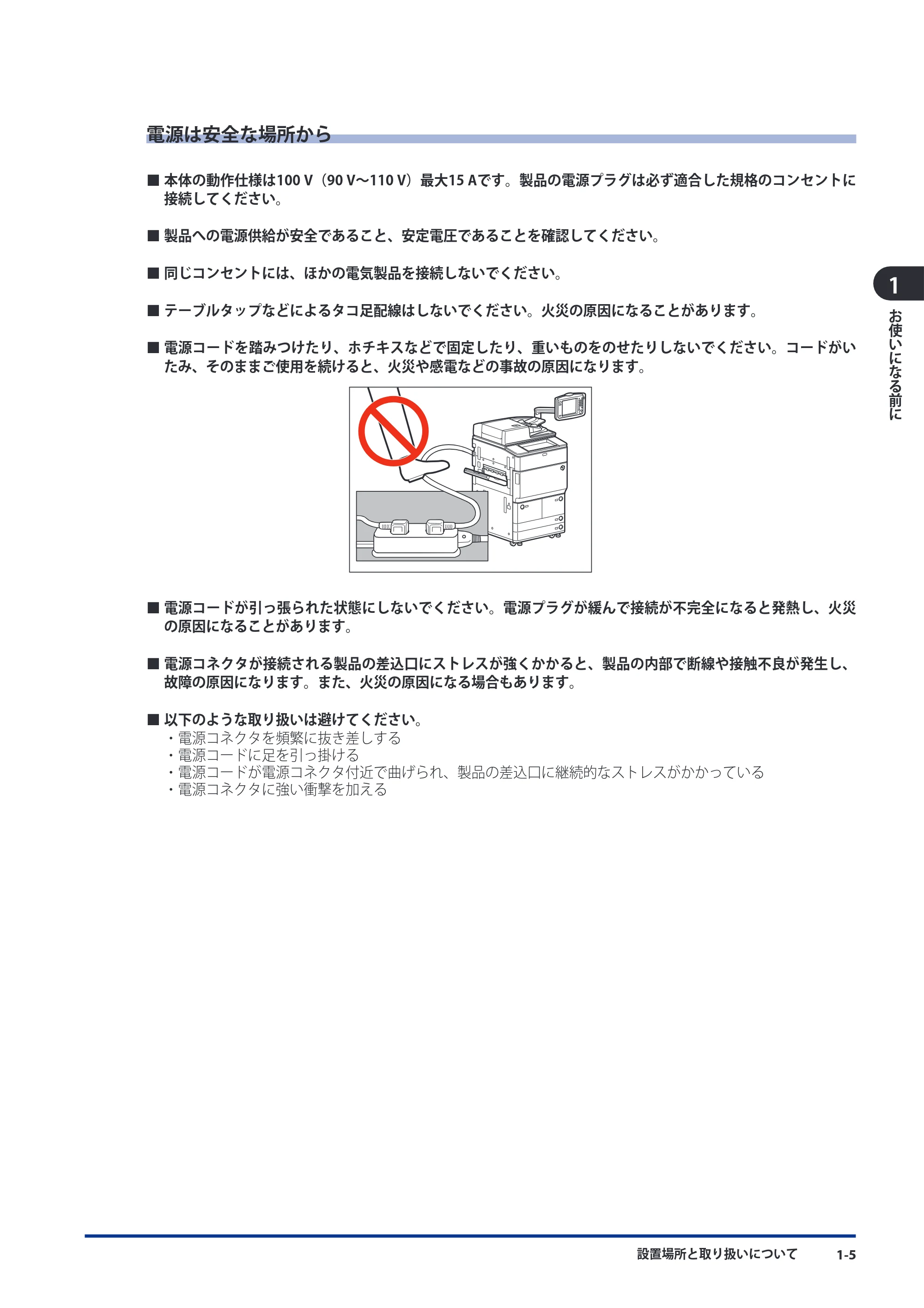 キヤノン imageRUNNER-ADVANCE 6075/6065/6065-R/6055 スタートガイド 2011年12月1日更新 （PDF：15.5MB） — 電源は安全な場所から — 原本ページ — 41ページ