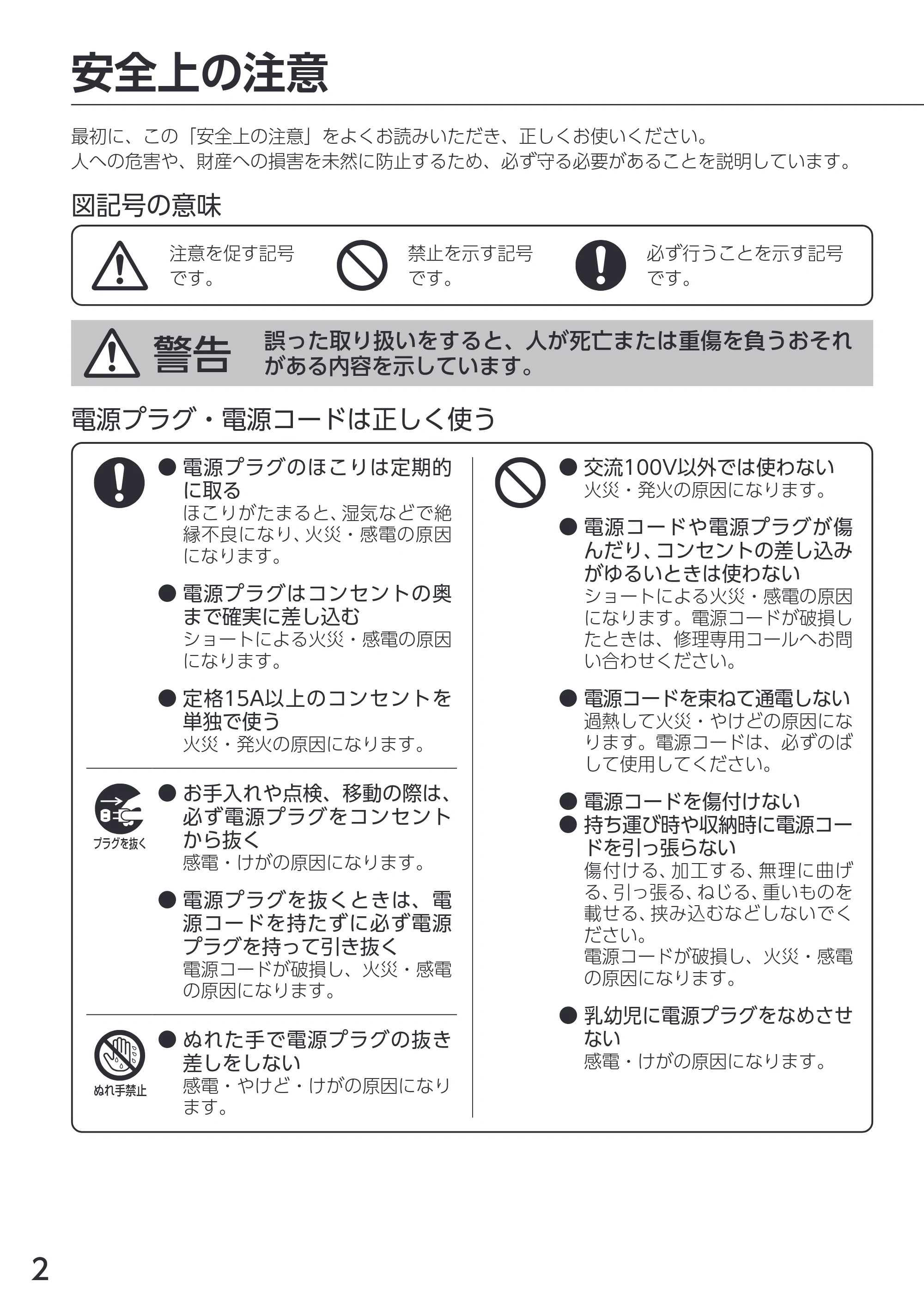 アイリスオーヤマ SOT-401 取扱説明書 — 原本ページ — 2ページ