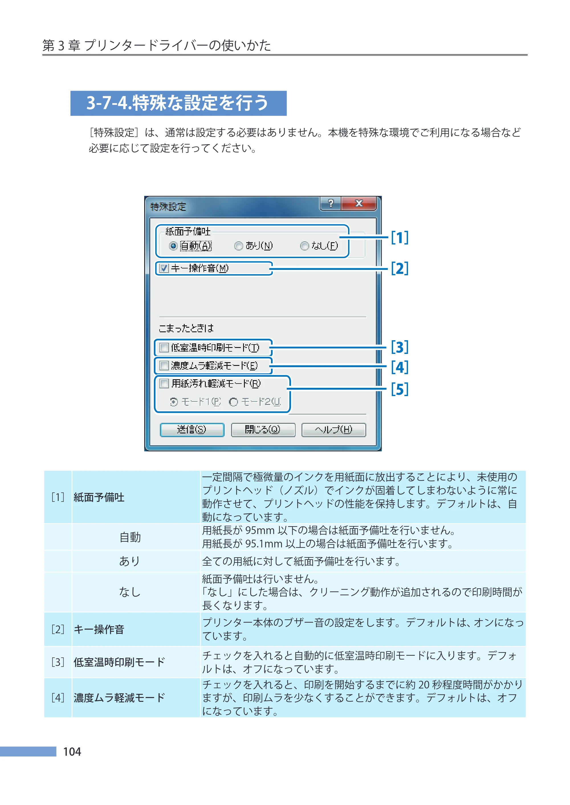 キヤノン CX-G4400 CX-G4400 （BJI-P411M用）ユーザーズガイド※ （PDF形式／16.36Mバイト） — 3-7-4.特殊な設定を行う — 原本ページ — 112ページ
