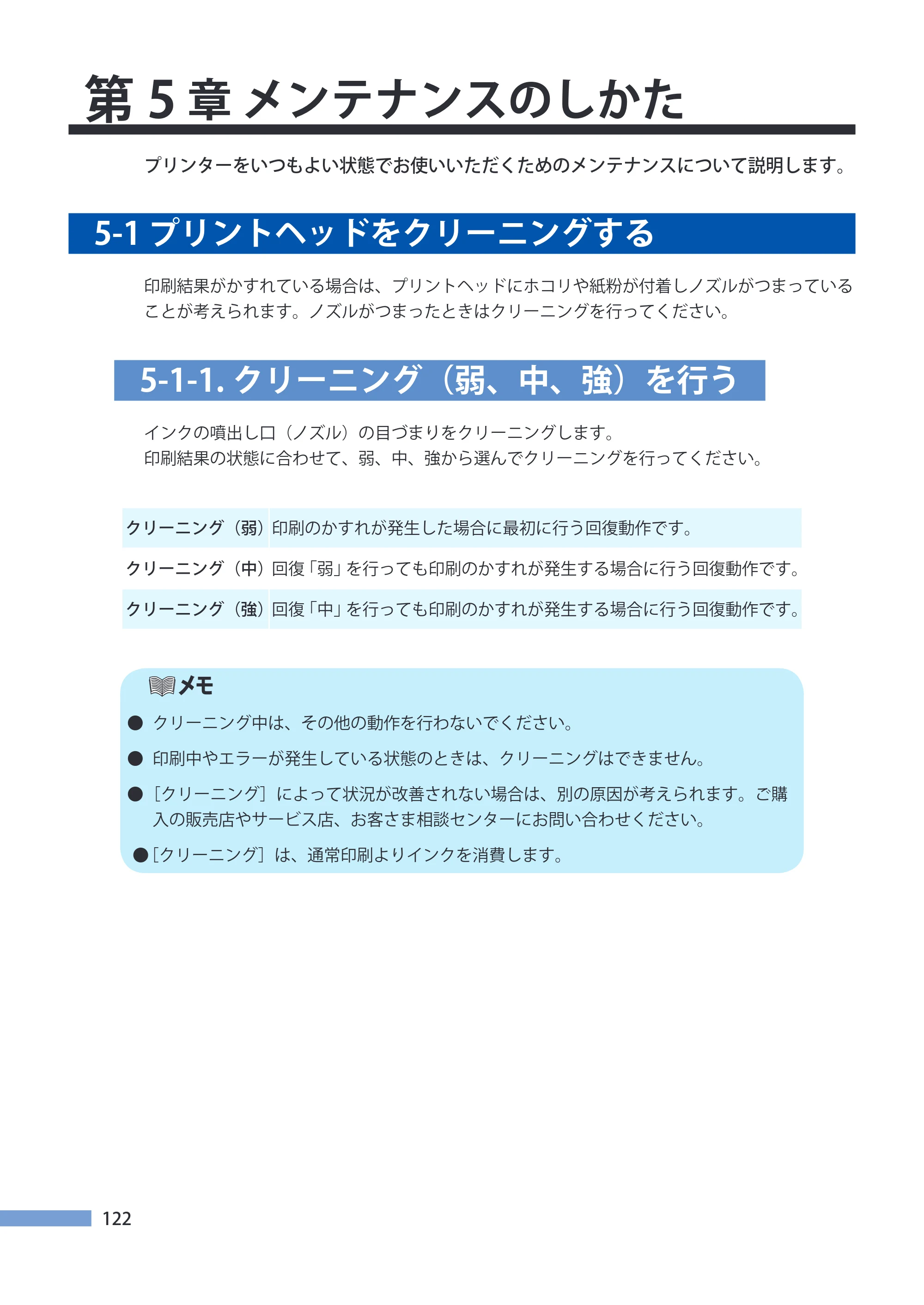 キヤノン CX-G4400 CX-G4400 （BJI-P411M用）ユーザーズガイド※ （PDF形式／16.36Mバイト） — 第5章 メンテナンスのしかた — 原本ページ — 130ページ