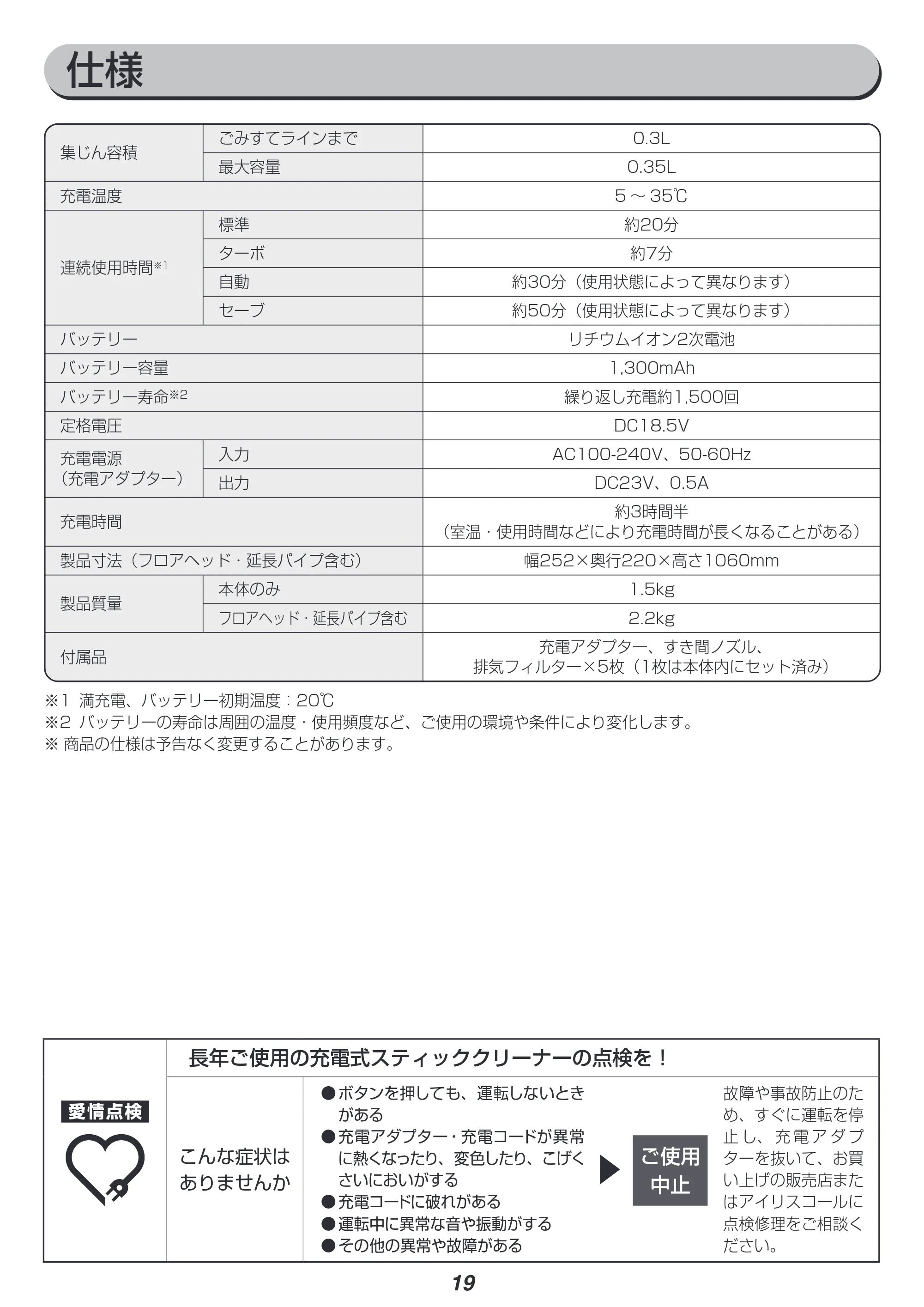 アイリスオーヤマ SCD-130P 取扱説明書 — 原本ページ — 19ページ