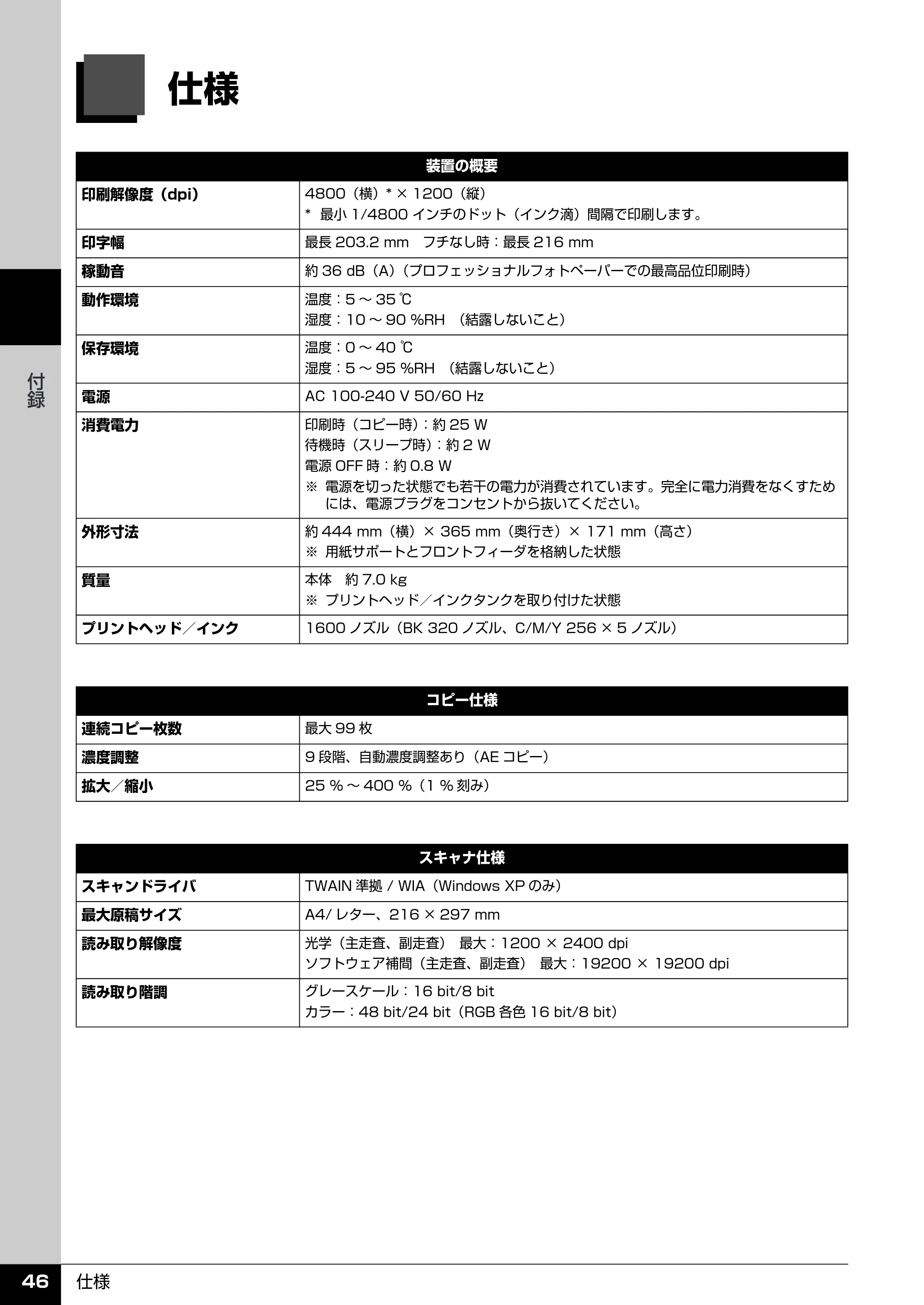 キヤノン PIXUS MP510 操作ガイド（お手入れ編） （PDF形式／8.28Mバイト） — 原本ページ — 47ページ