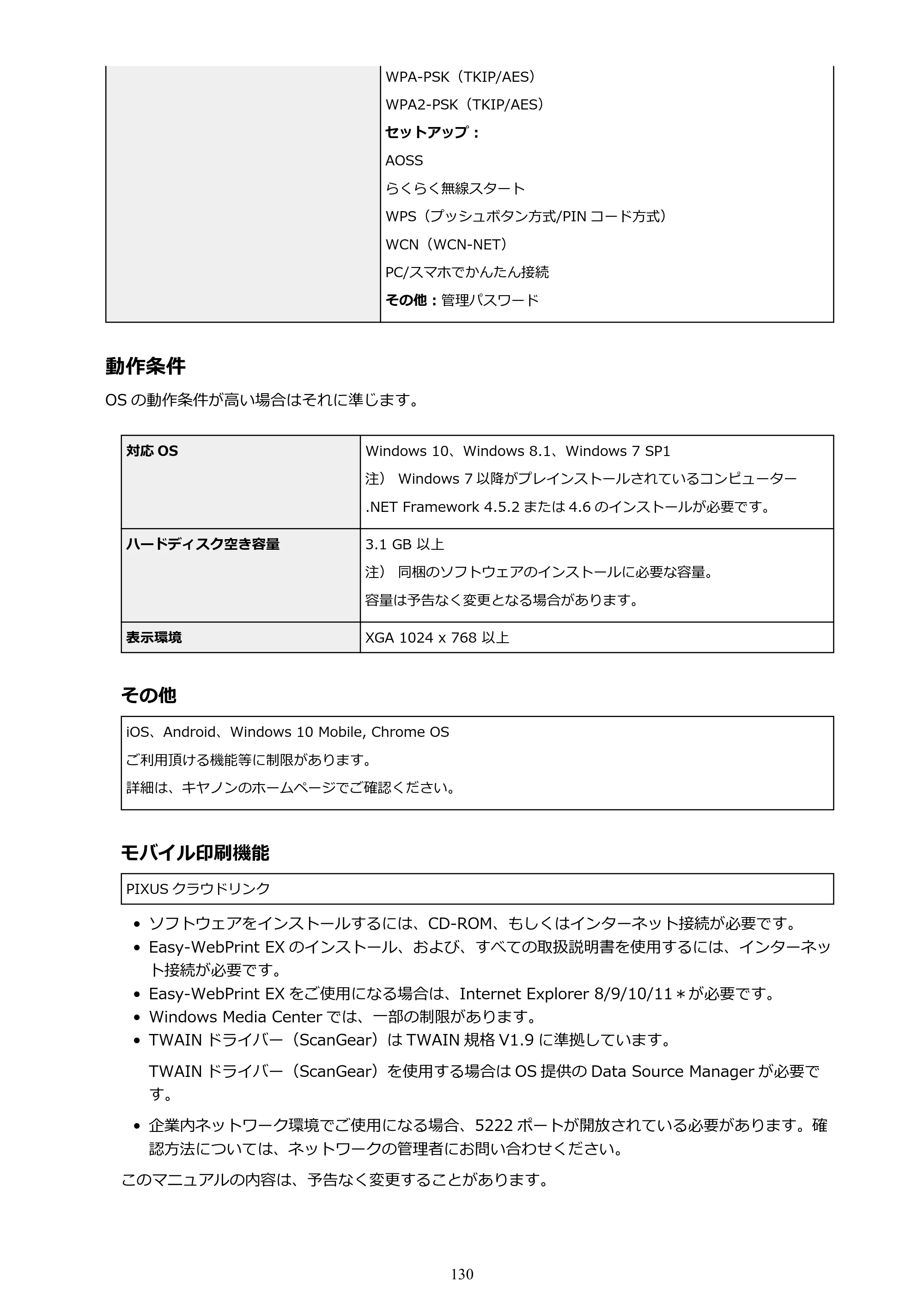キヤノン G3310 G3310 （PDF） オンラインマニュアル - 取扱説明書 - （Windows） 2026年5月21日更新（PDF：4.8MB） — 原本ページ — 130ページ