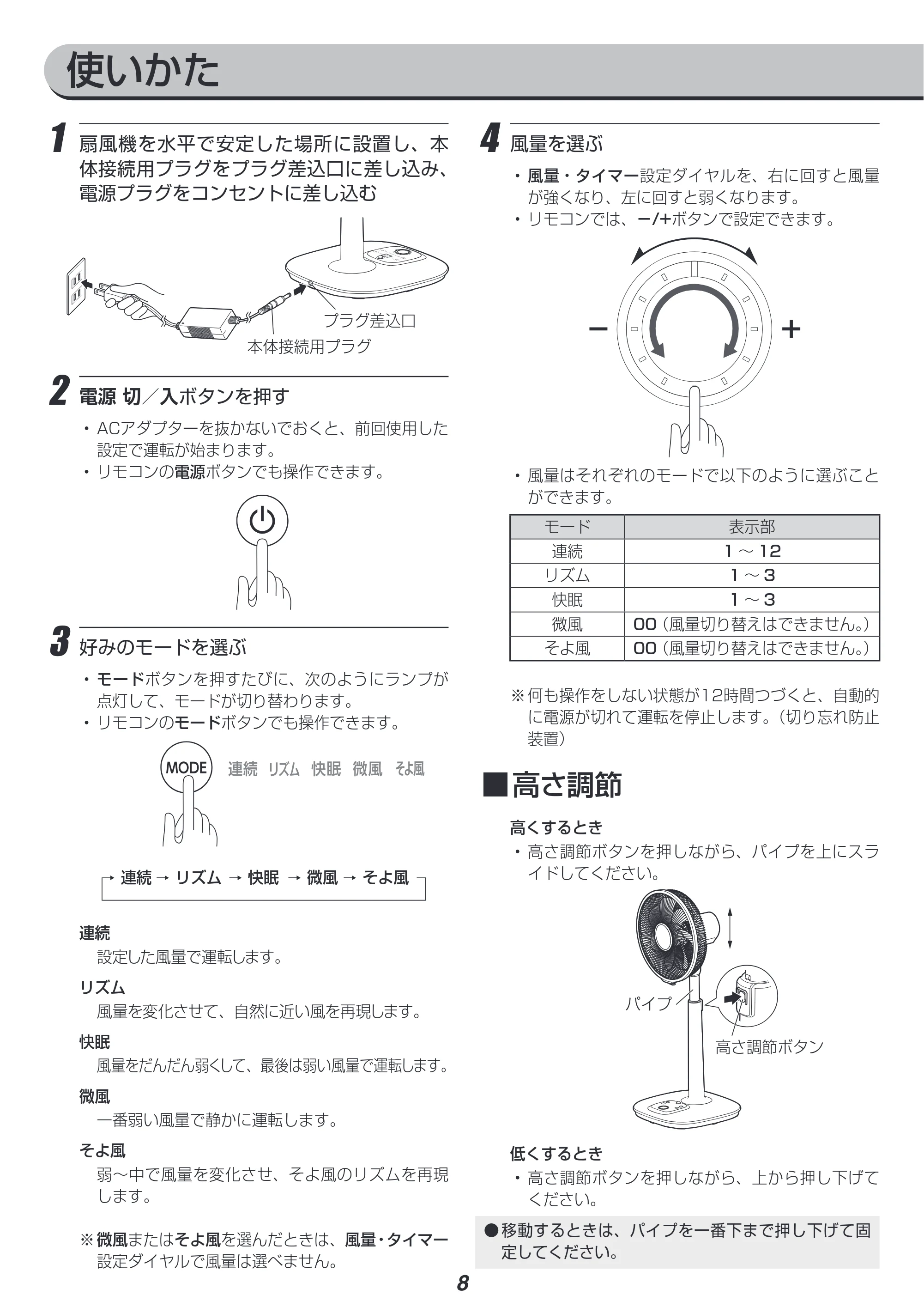アイリスオーヤマ LFD-307H 取扱説明書 — 原本ページ — 8ページ