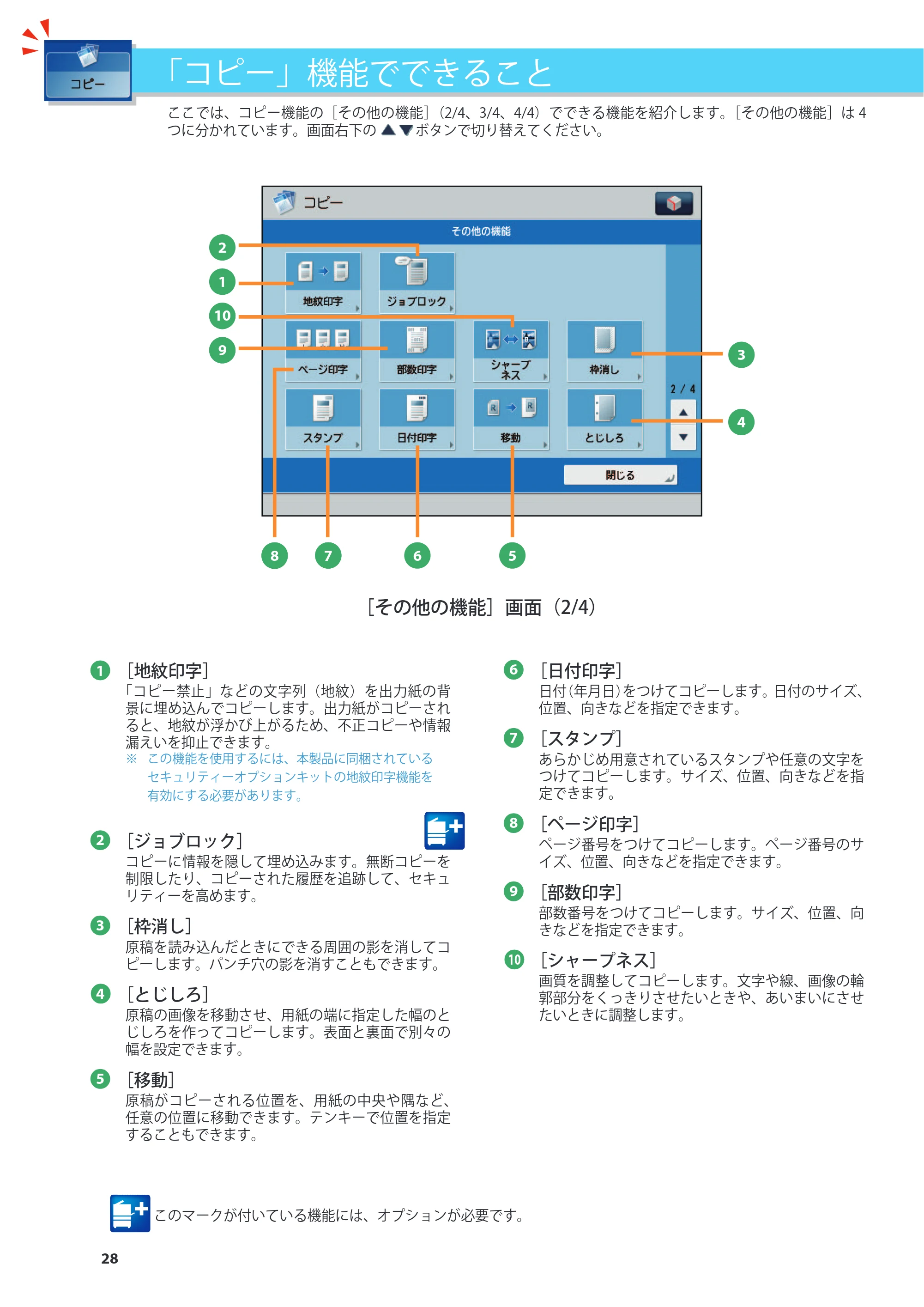 キヤノン imageRUNNER ADVANCE 4245F/4245F-R/4245/4235F/4235/4225F/4225 基本操作ガイド 2013年11月21日更新（PDF：13.4MB） — 原本ページ — 28ページ