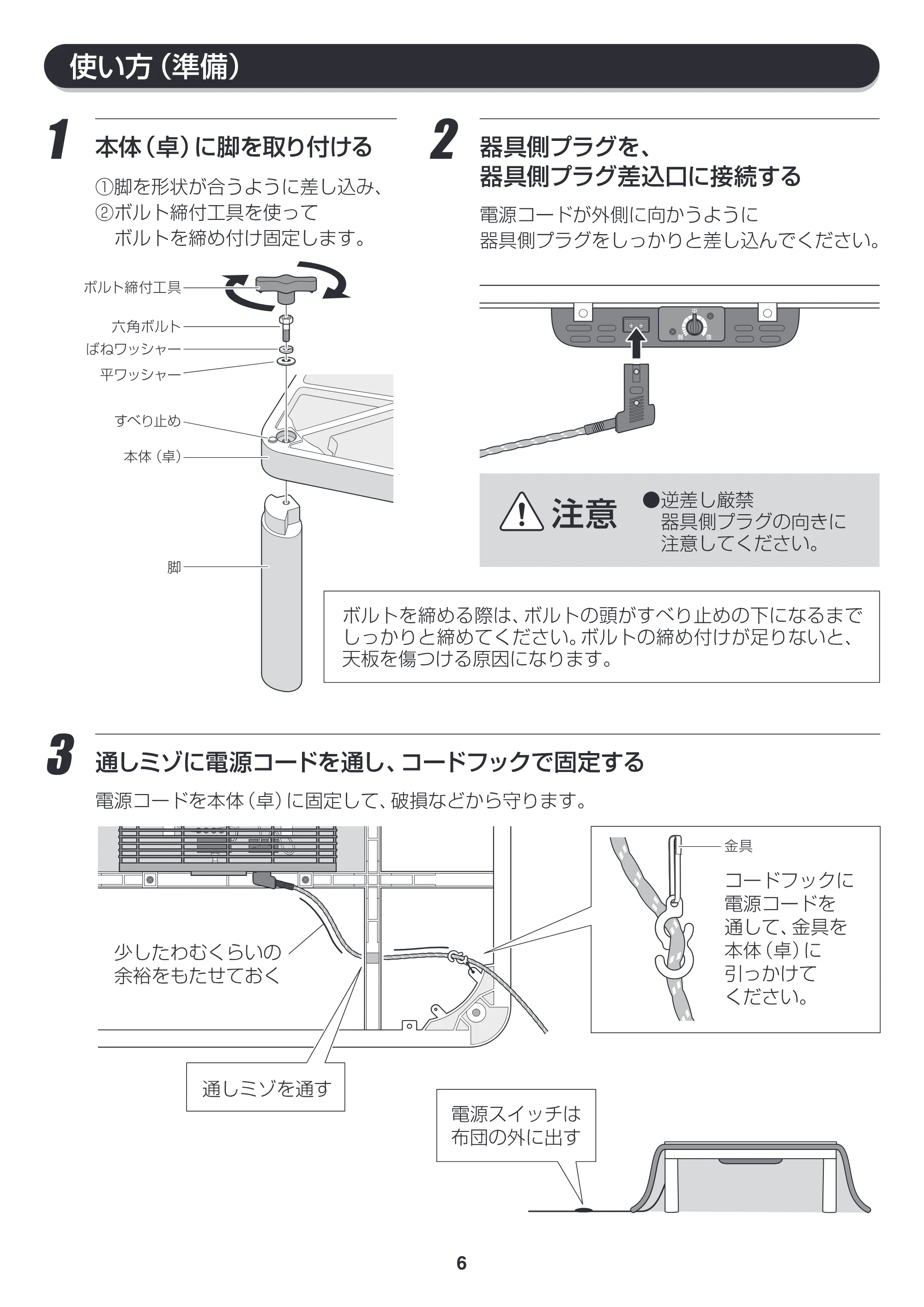 アイリスオーヤマ CAK-75 取扱説明書 — CAK75_P06_v8ol [更新済み] — 原本ページ — 6ページ