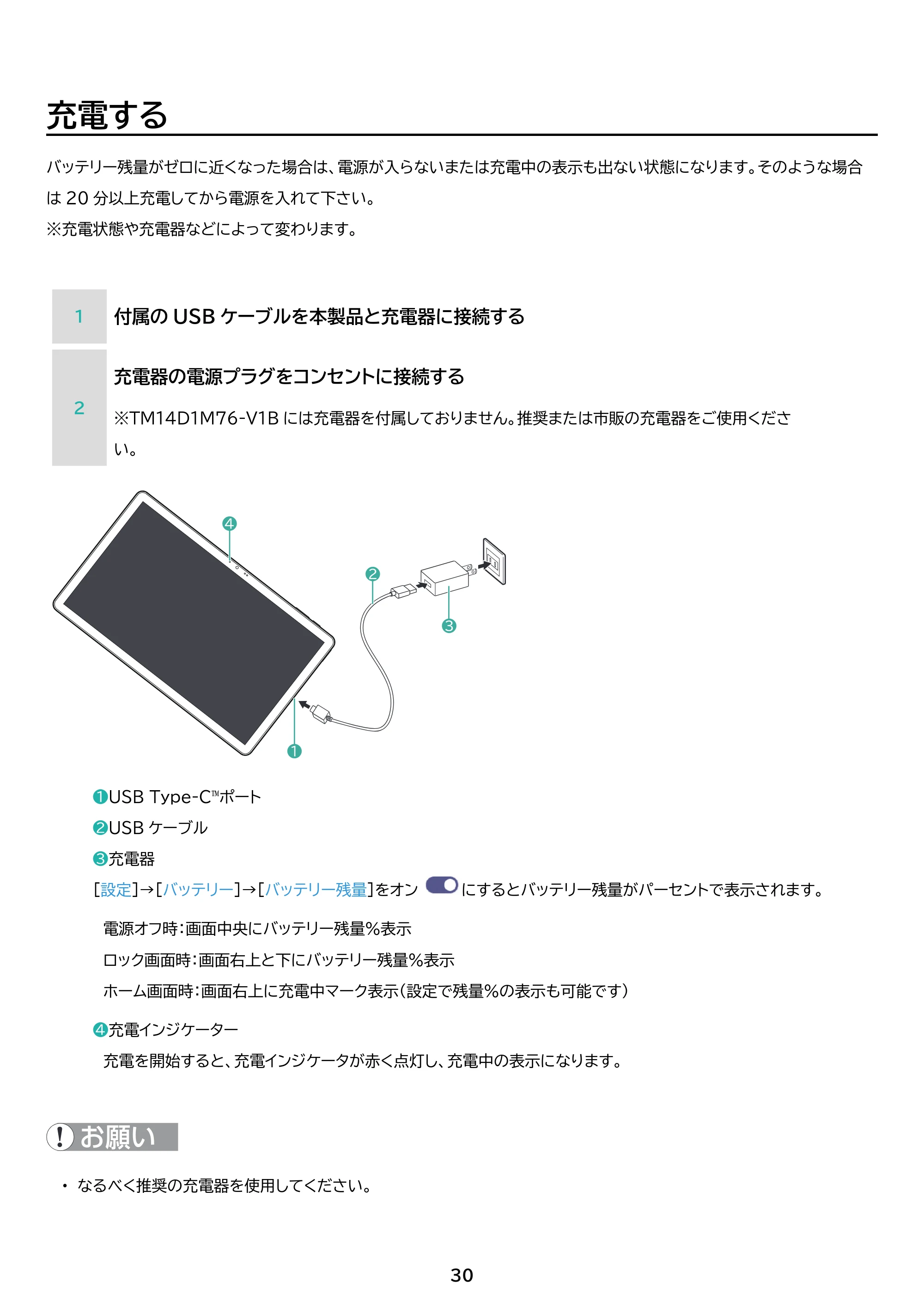 アイリスオーヤマ TM14D1M76-V1B 取扱説明書 — 原本ページ — 30ページ