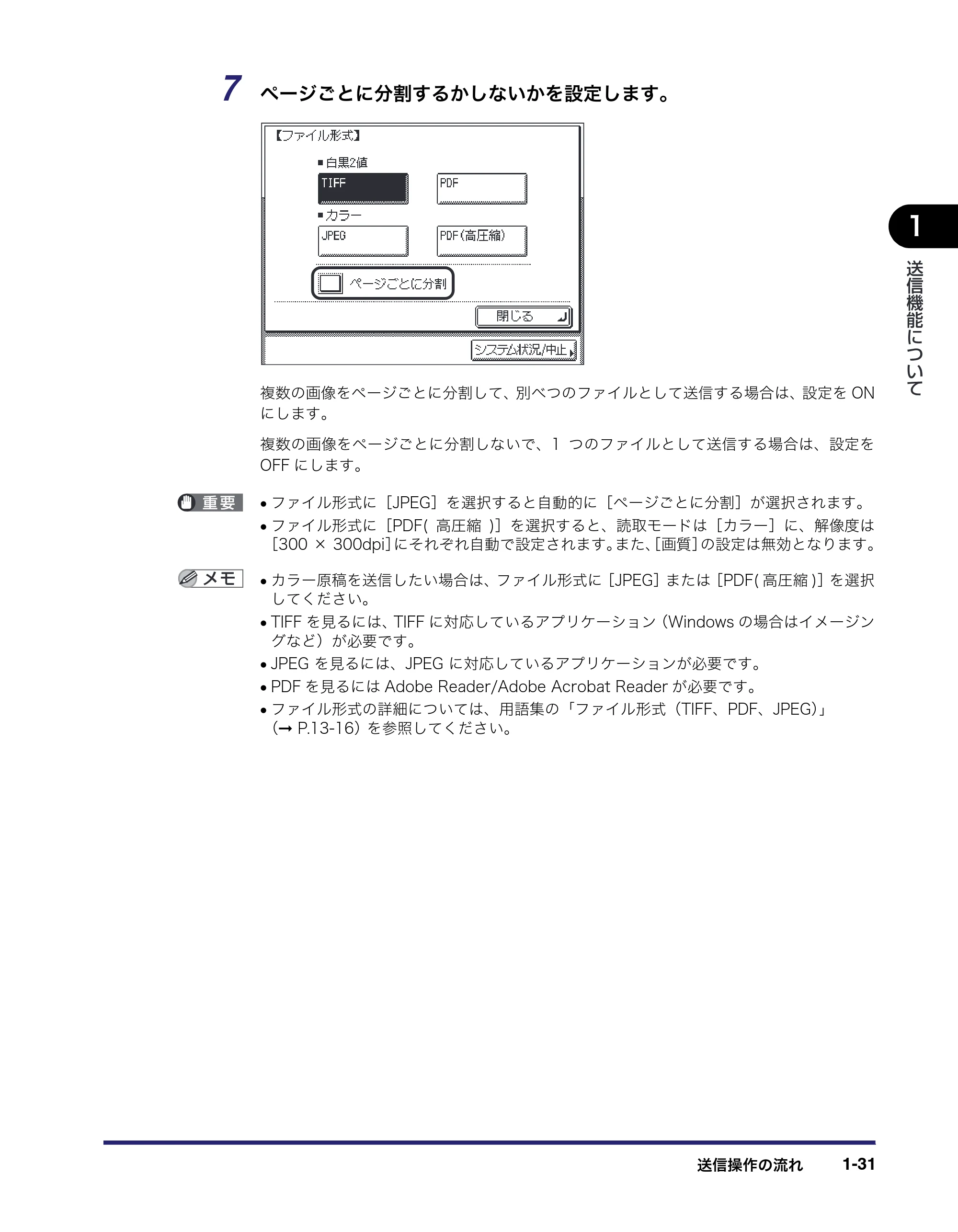 キヤノン MF7455N/MF7430 送信／ファクスガイド 2010年10月12日更新 （PDF形式／12.46Mバイト） — 原本ページ — 45ページ