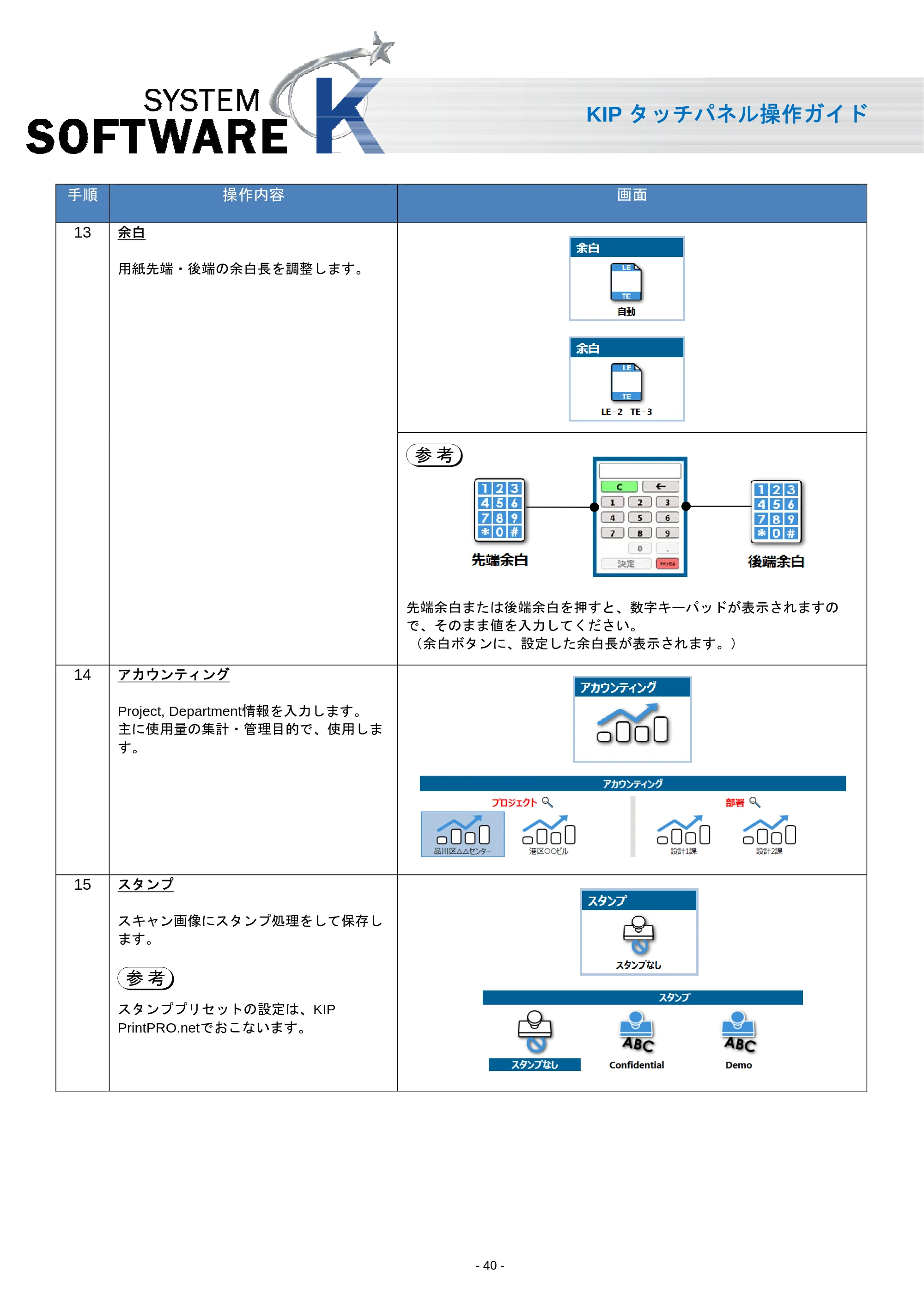京セラ KIP 7170 KIP タッチパネル操作ガイド — 原本ページ — 41ページ