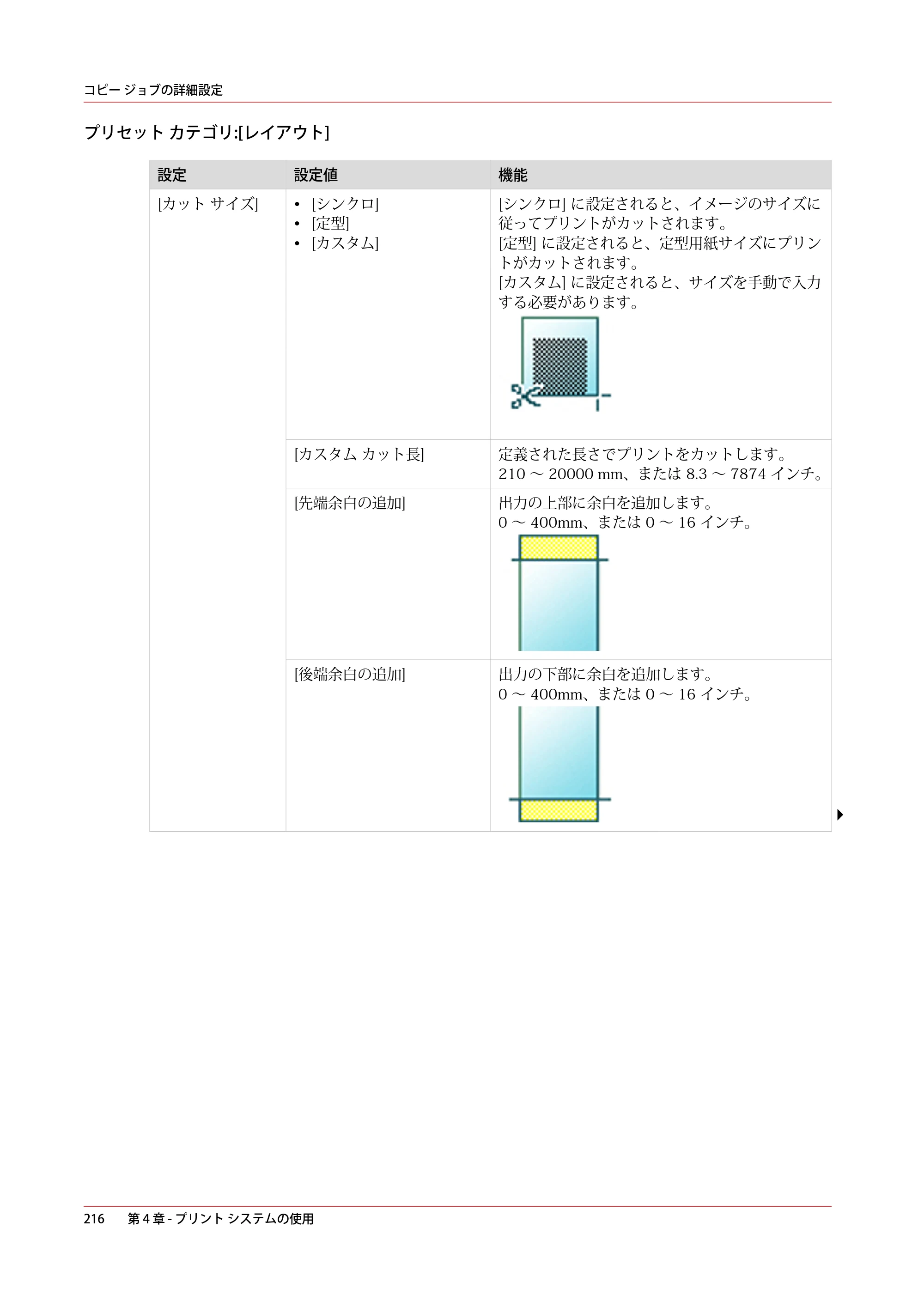 キヤノン colorWAVE T60 操作ガイド 2024年9月6日掲載 （PDF形式／23.84Mバイト） — 原本ページ — 216ページ