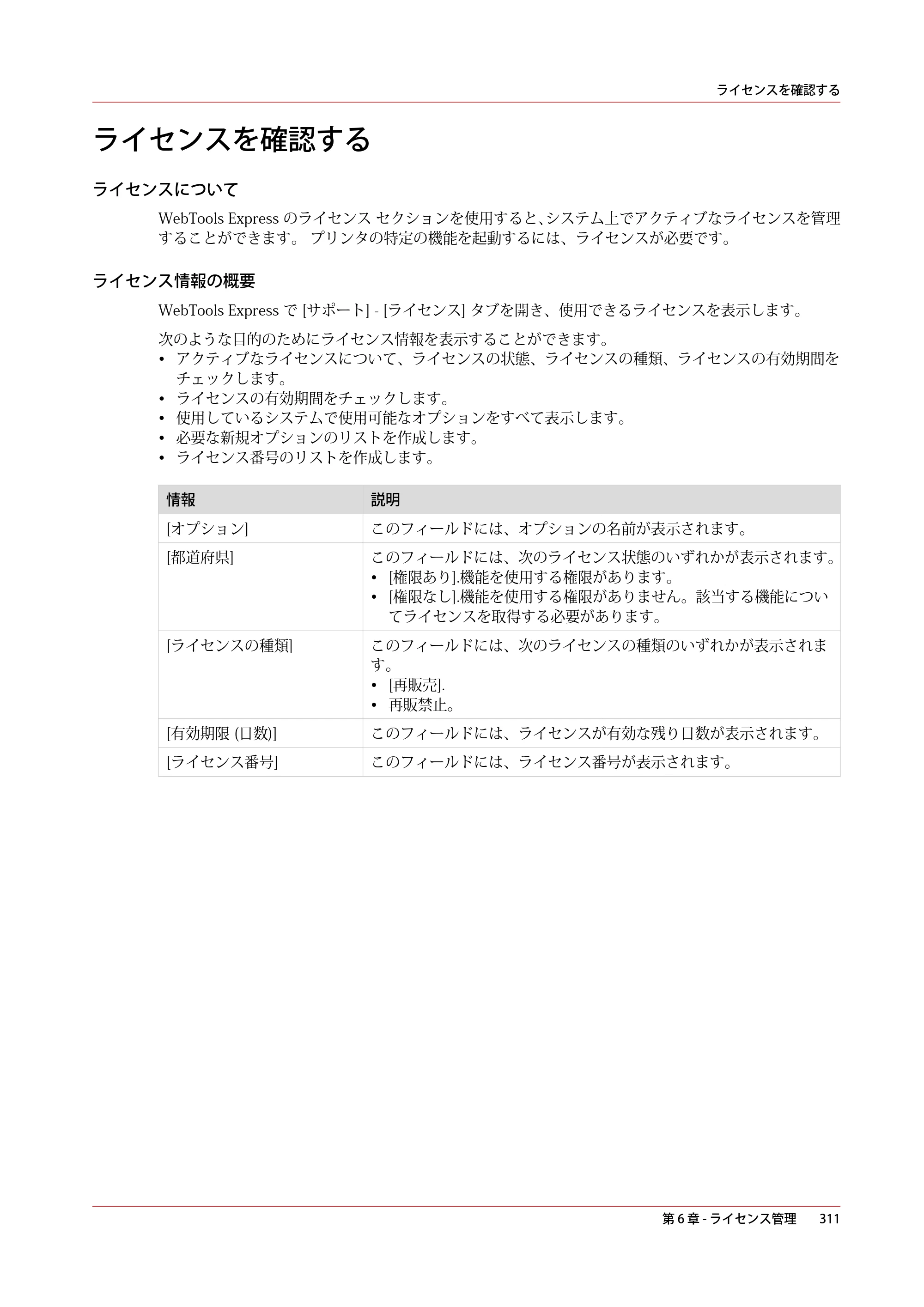 キヤノン colorWAVE T60 操作ガイド 2024年9月6日掲載 （PDF形式／23.84Mバイト） — ライセンスを確認する — 原本ページ — 311ページ