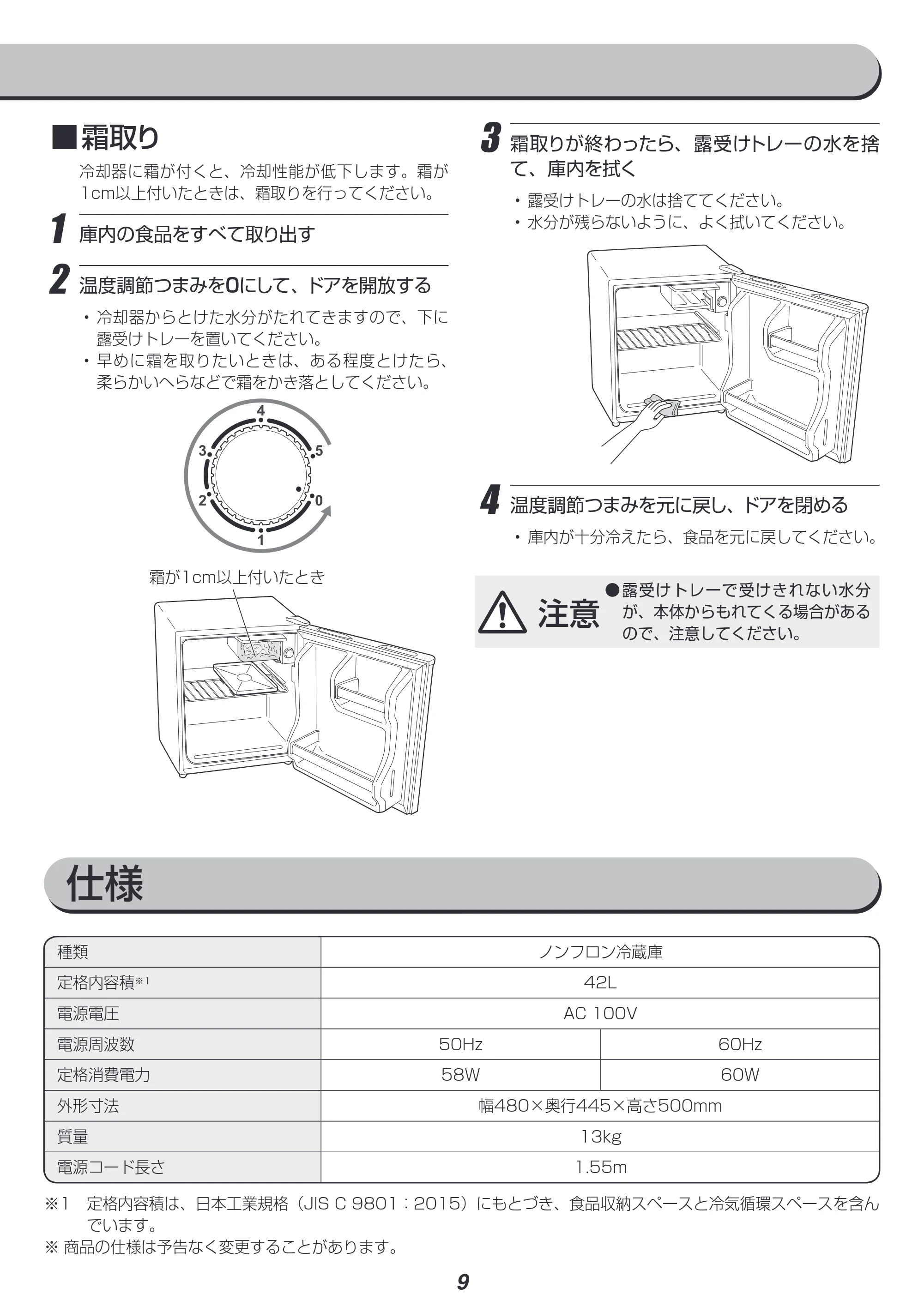 アイリスオーヤマ NRSD-4A 取扱説明書 — 原本ページ — 9ページ