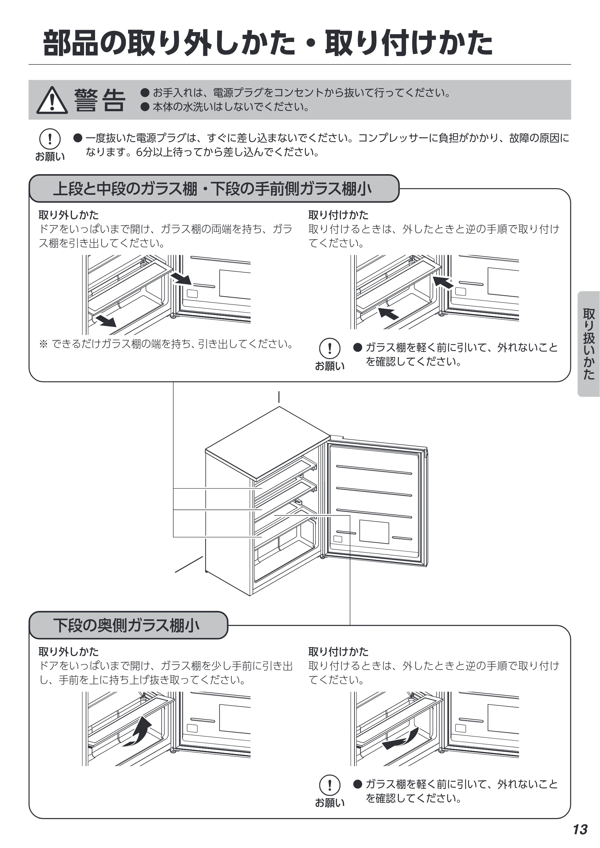 アイリスオーヤマ IRSN-7A 取扱説明書 — 原本ページ — 13ページ