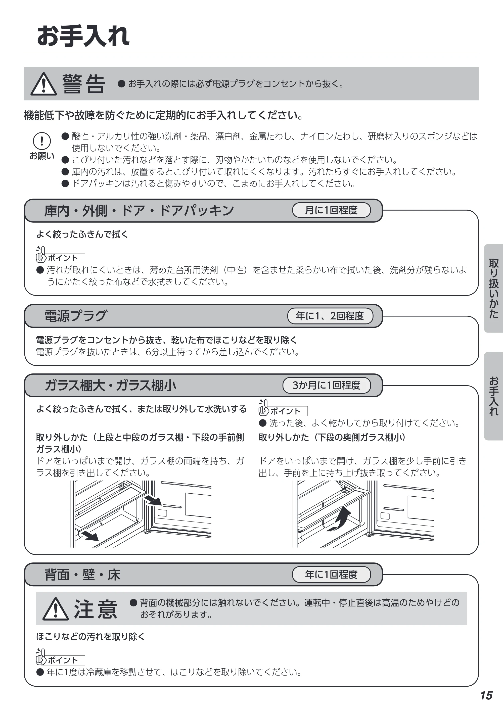 アイリスオーヤマ IRSN-7A 取扱説明書 — 原本ページ — 15ページ