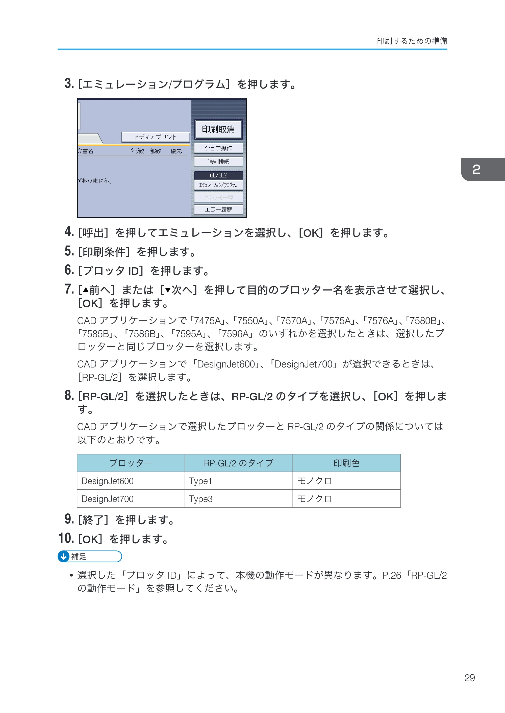 リコー RICOH MP W6700SP 使用説明書（RP-GL/2 & RTIFF） — 原本ページ — 31ページ