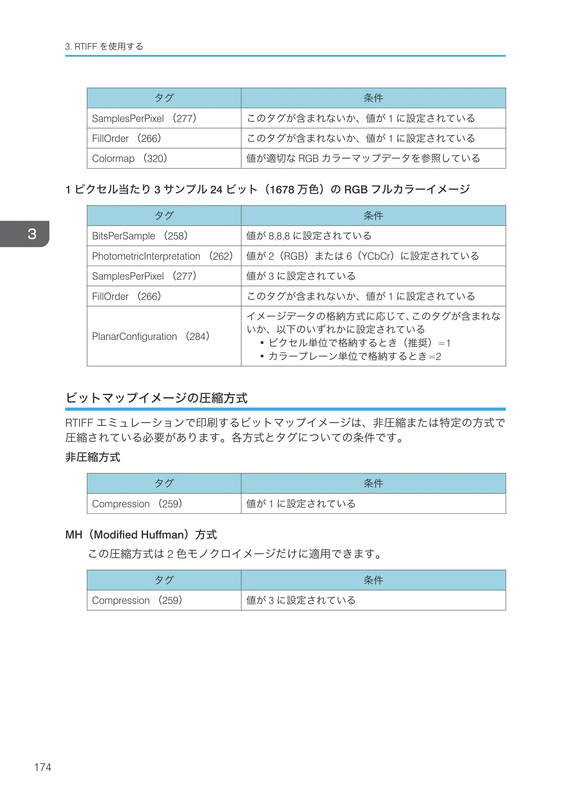 リコー RICOH MP W6700SP 使用説明書（RP-GL/2 & RTIFF） — ビットマップイメージの圧縮方式 — 原本ページ — 176ページ