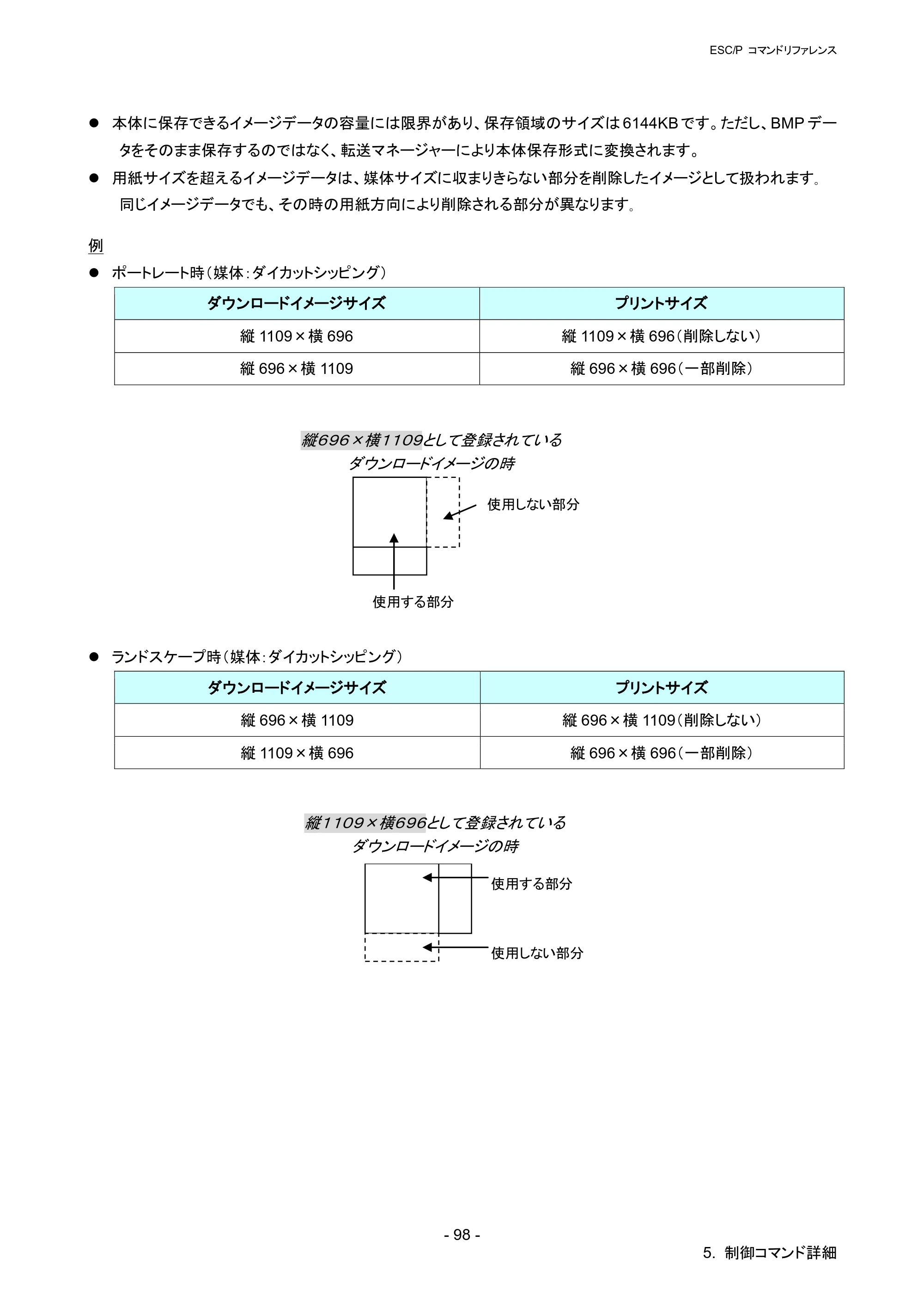 ブラザー QL-820NWB/ 820NWBc ESC/Pコマンドリファレンス — 原本ページ — 104ページ
