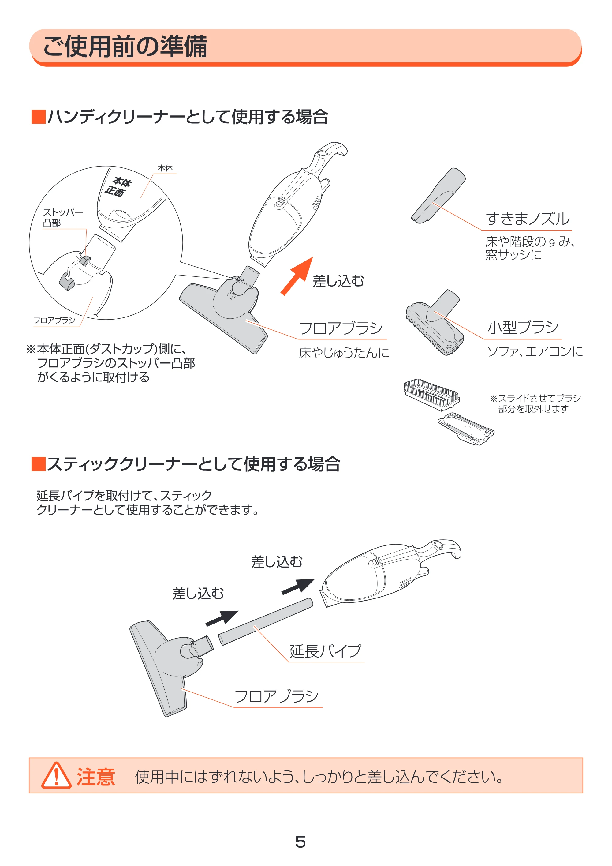アイリスオーヤマ EHC-400 取扱説明書 — P05H準備 [Converted] — 原本ページ — 5ページ