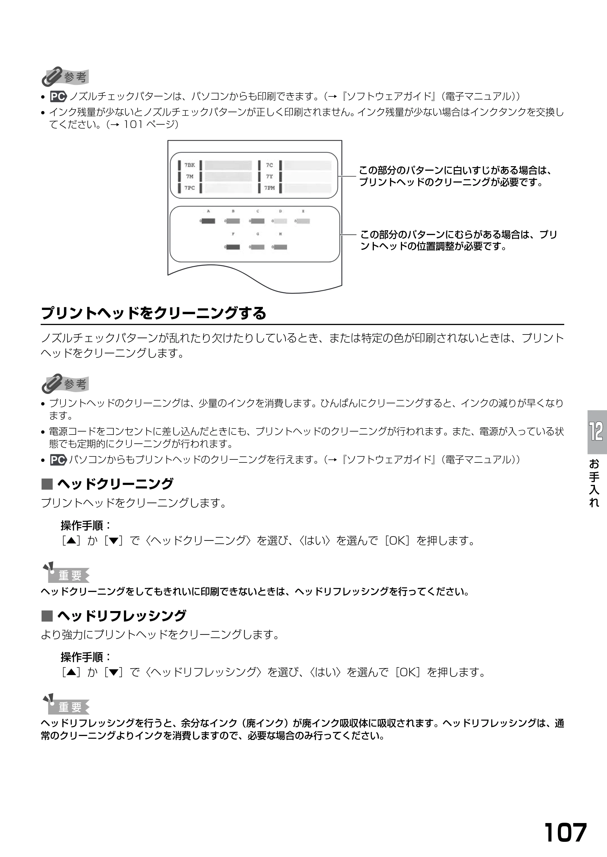 キヤノン PIXUS MP900 基本操作ガイド （PDF形式／9.38Mバイト） — 原本ページ — 109ページ