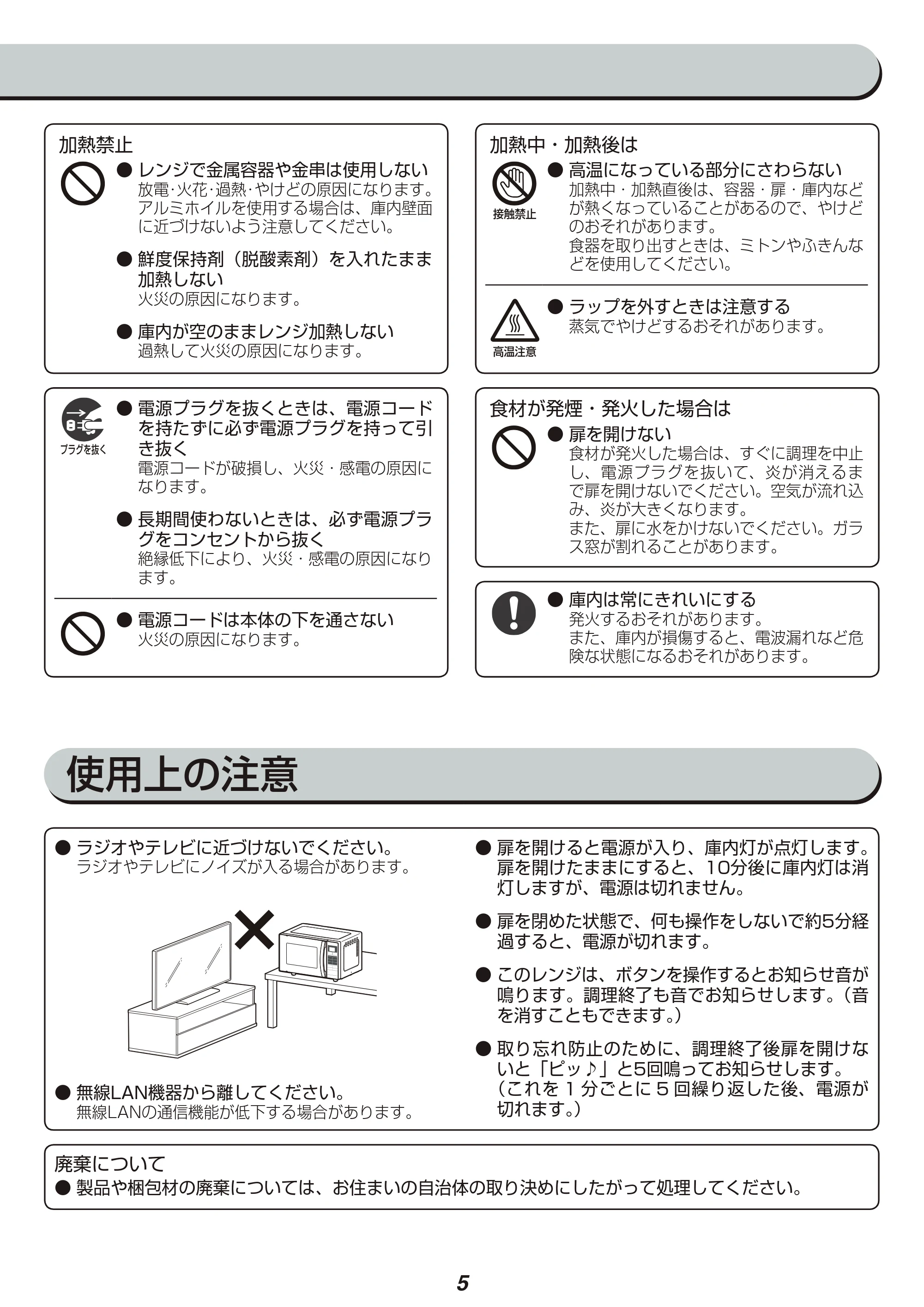 アイリスオーヤマ MO-T1601 取扱説明書 — 原本ページ — 5ページ