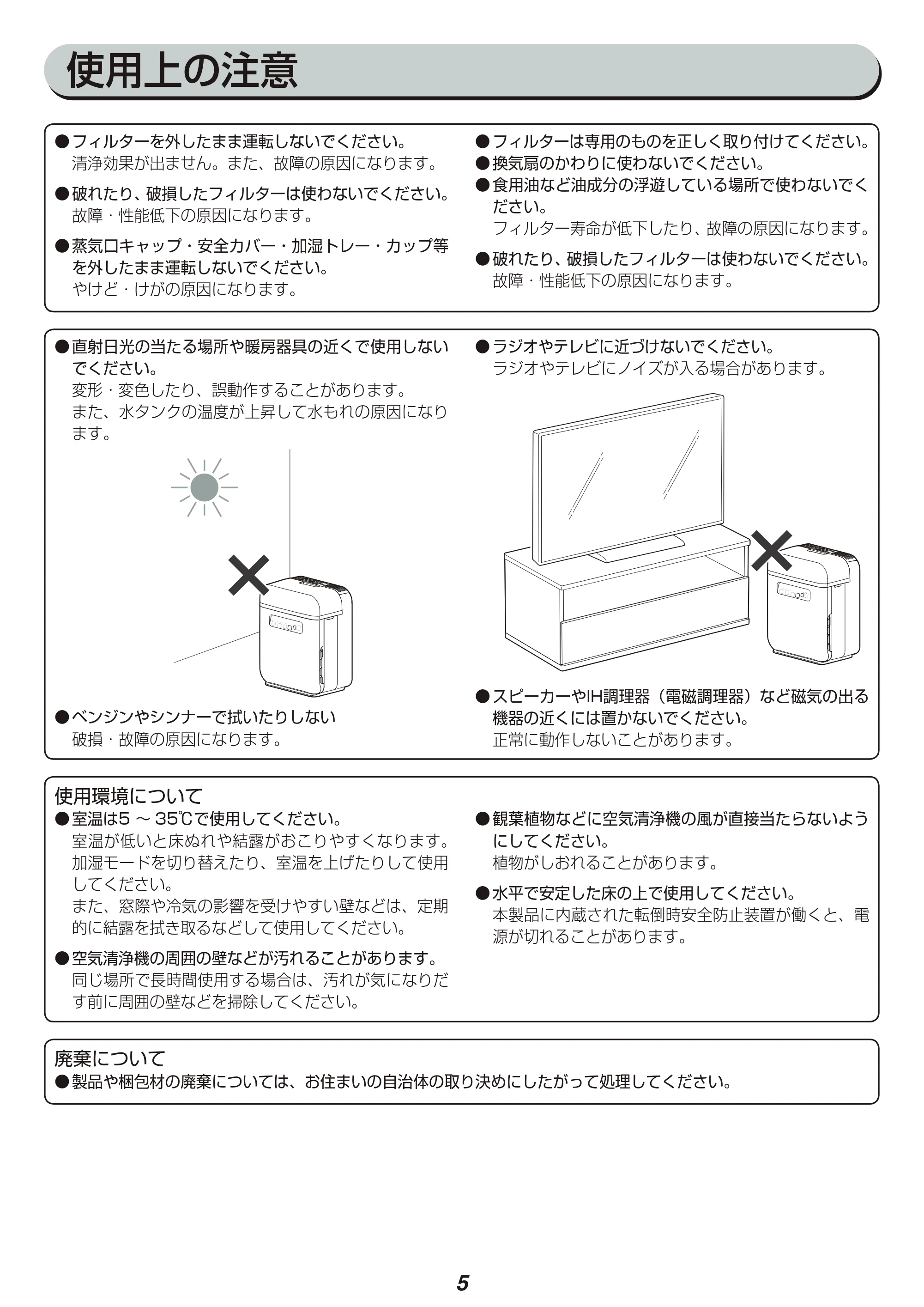 アイリスオーヤマ SHA-400A 取扱説明書 — 原本ページ — 5ページ