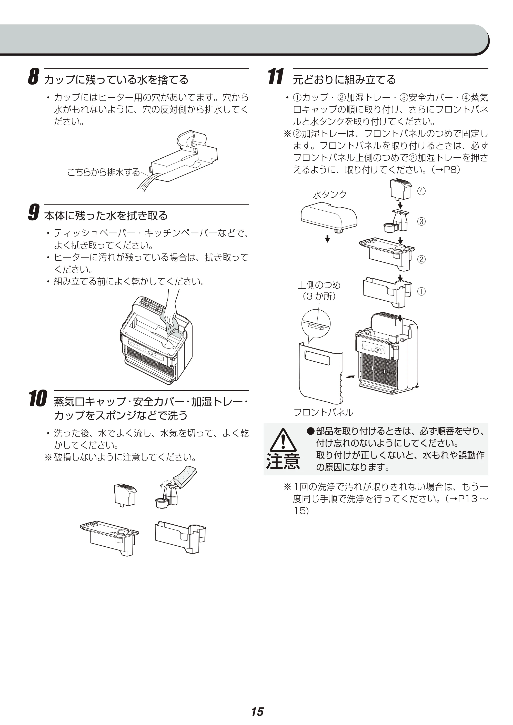 アイリスオーヤマ SHA-400A 取扱説明書 — 原本ページ — 15ページ