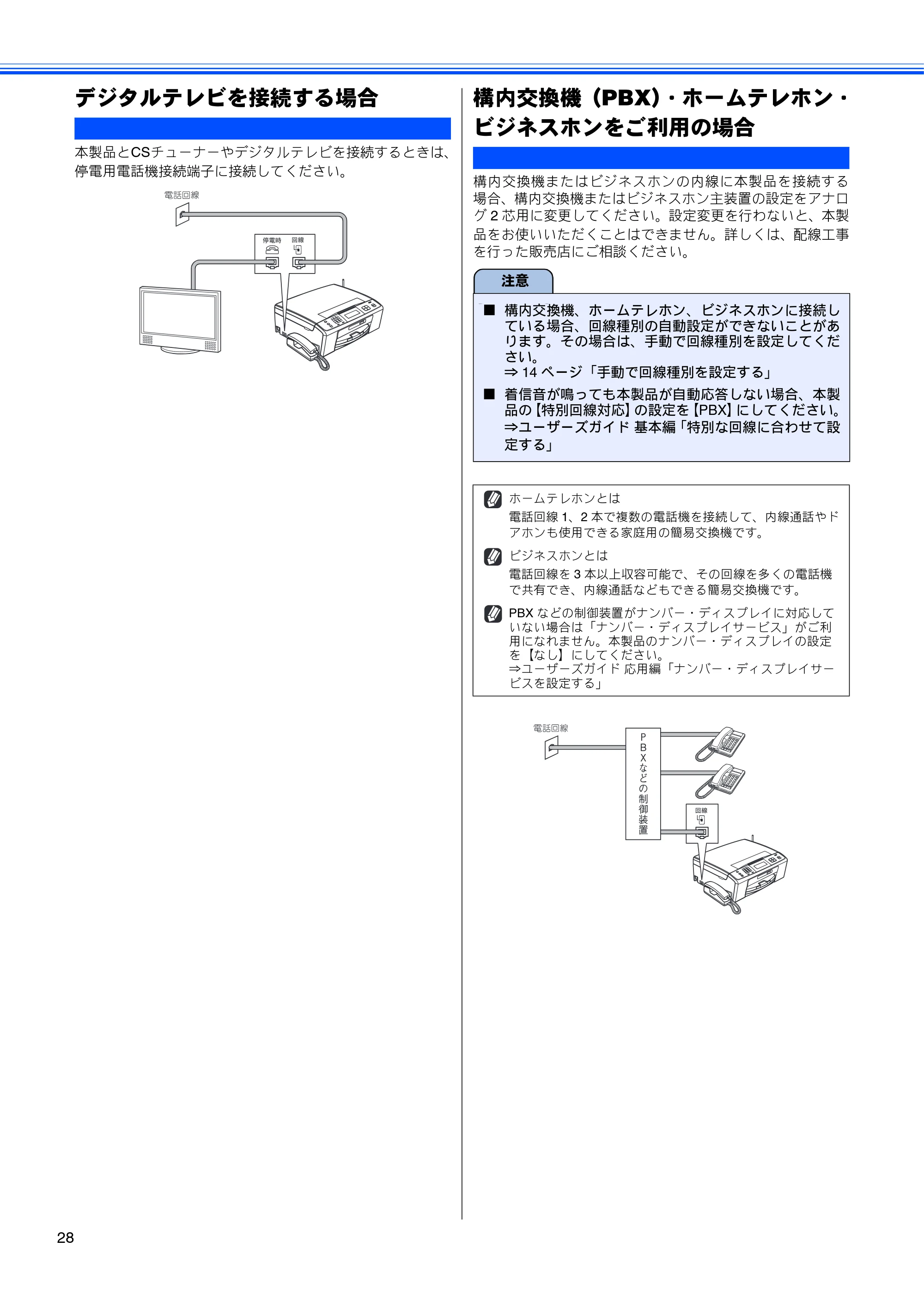 ブラザー MFC-J700D / MFC-J700DW かんたん設置ガイド — デジタルテレビを接続する場合 — 原本ページ — 30ページ