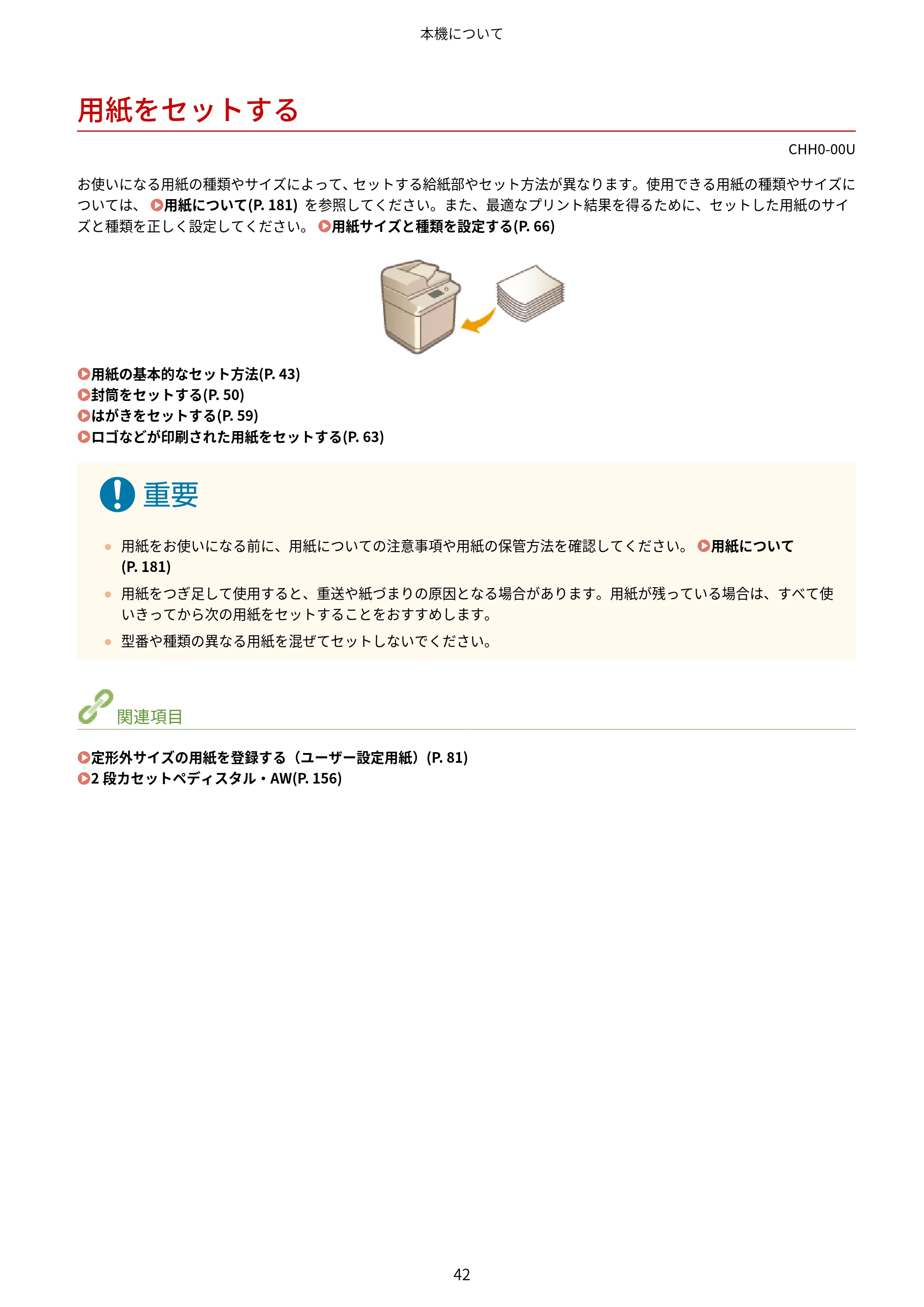 キヤノン MF7725F ユーザーズガイド 2025年11月6日更新(PDF:17.2MB) — 用紙をセットする — 原本ページ — 55ページ
