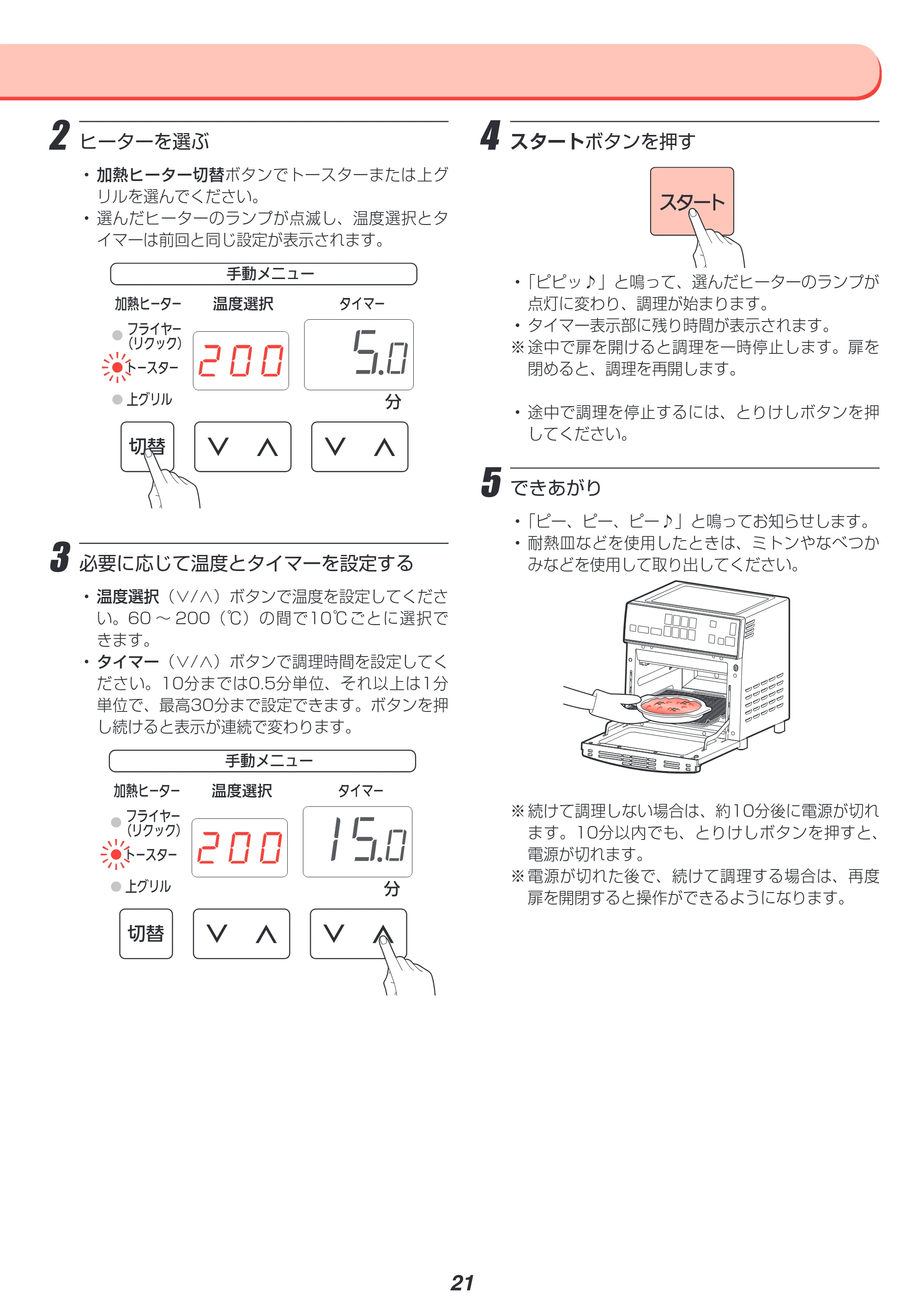 アイリスオーヤマ FVX-M3A 取扱説明書 — 原本ページ — 21ページ