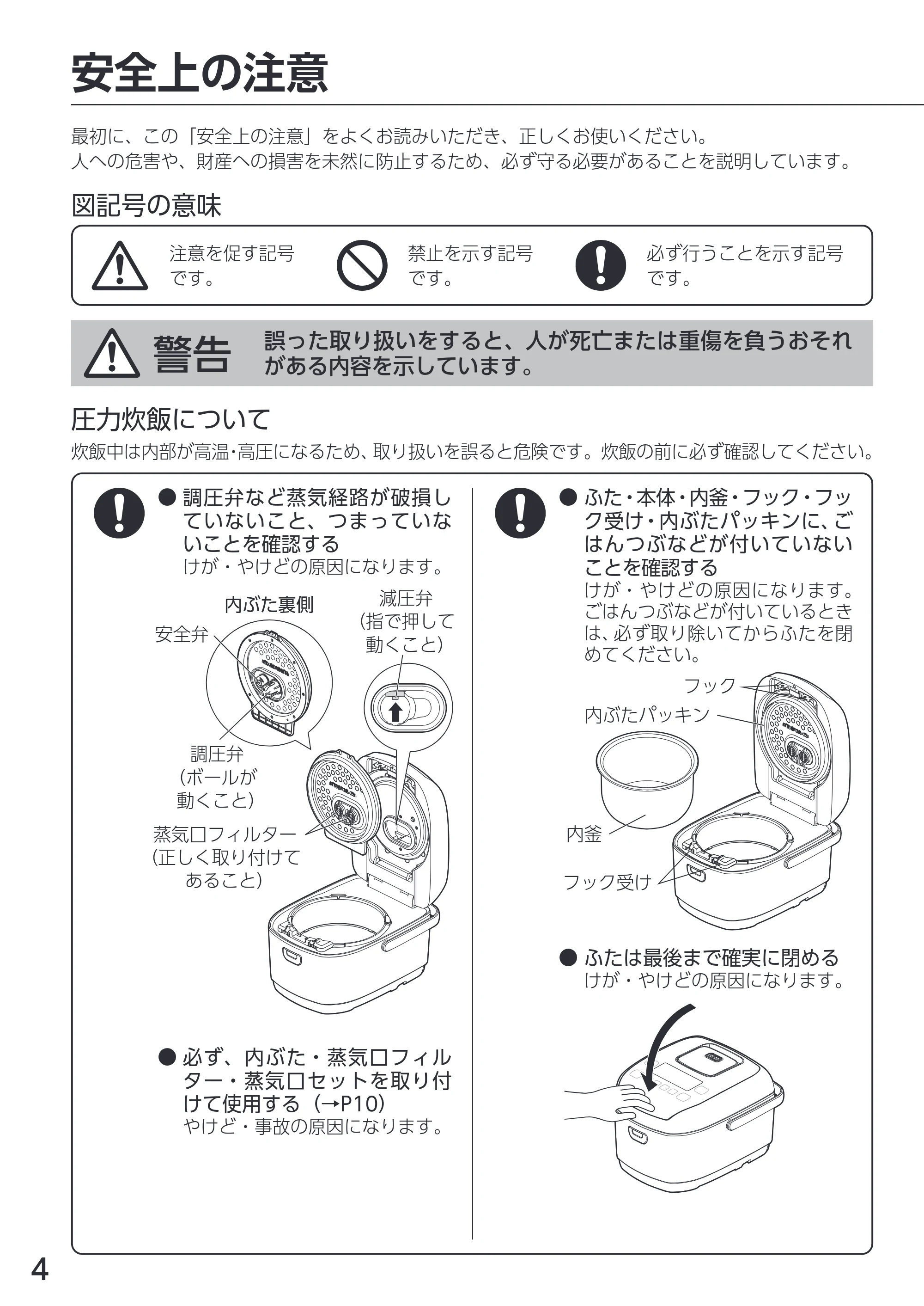 アイリスオーヤマ RC-PDA50 取扱説明書 — 原本ページ — 4ページ