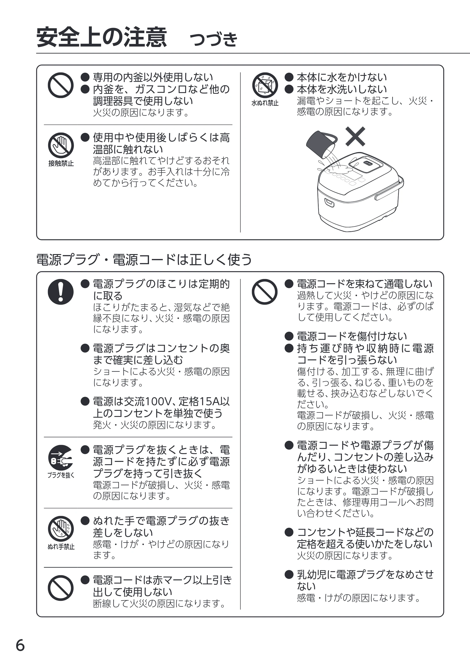 アイリスオーヤマ RC-PDA50 取扱説明書 — 原本ページ — 6ページ