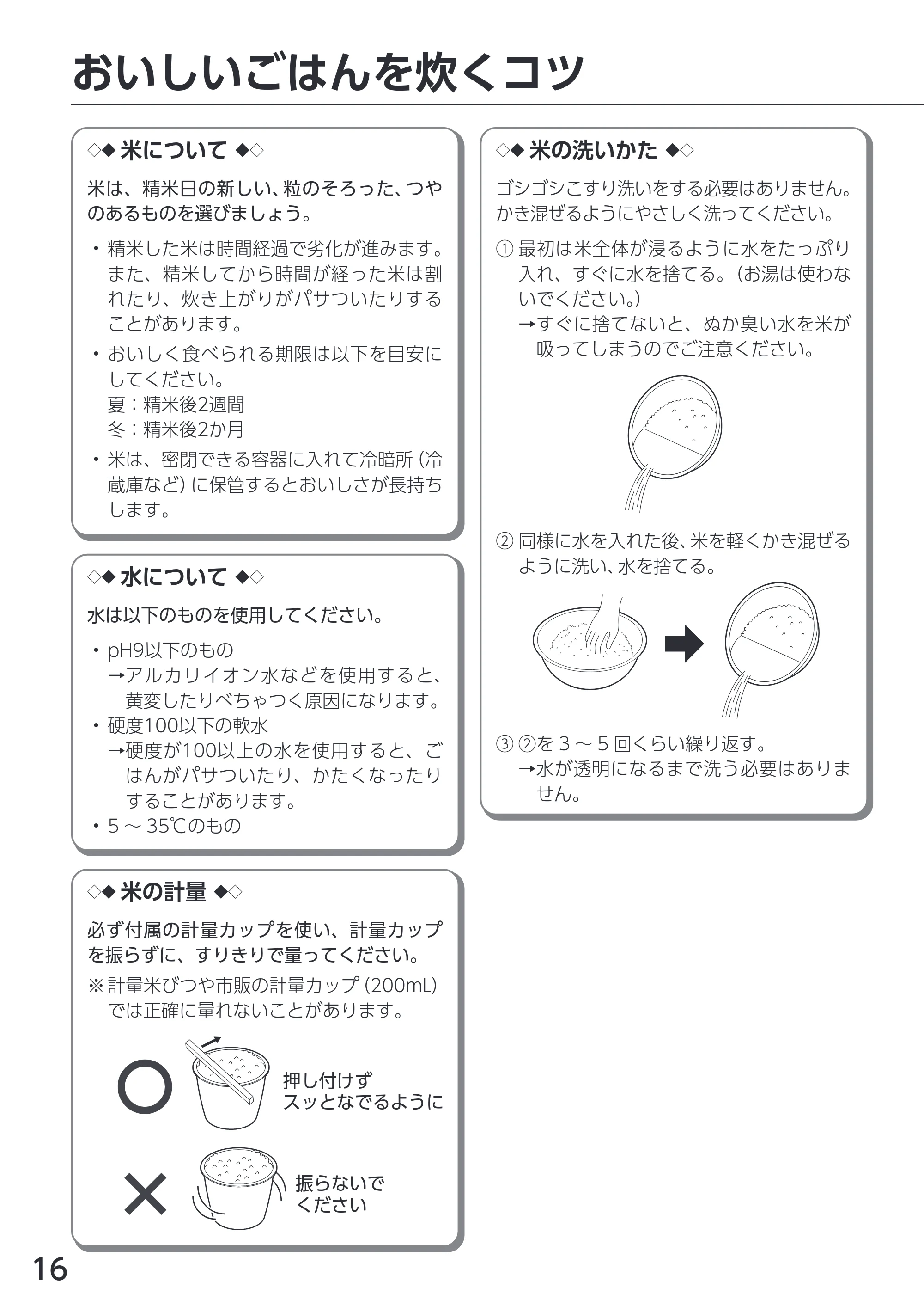 アイリスオーヤマ RC-PDA50 取扱説明書 — 原本ページ — 16ページ
