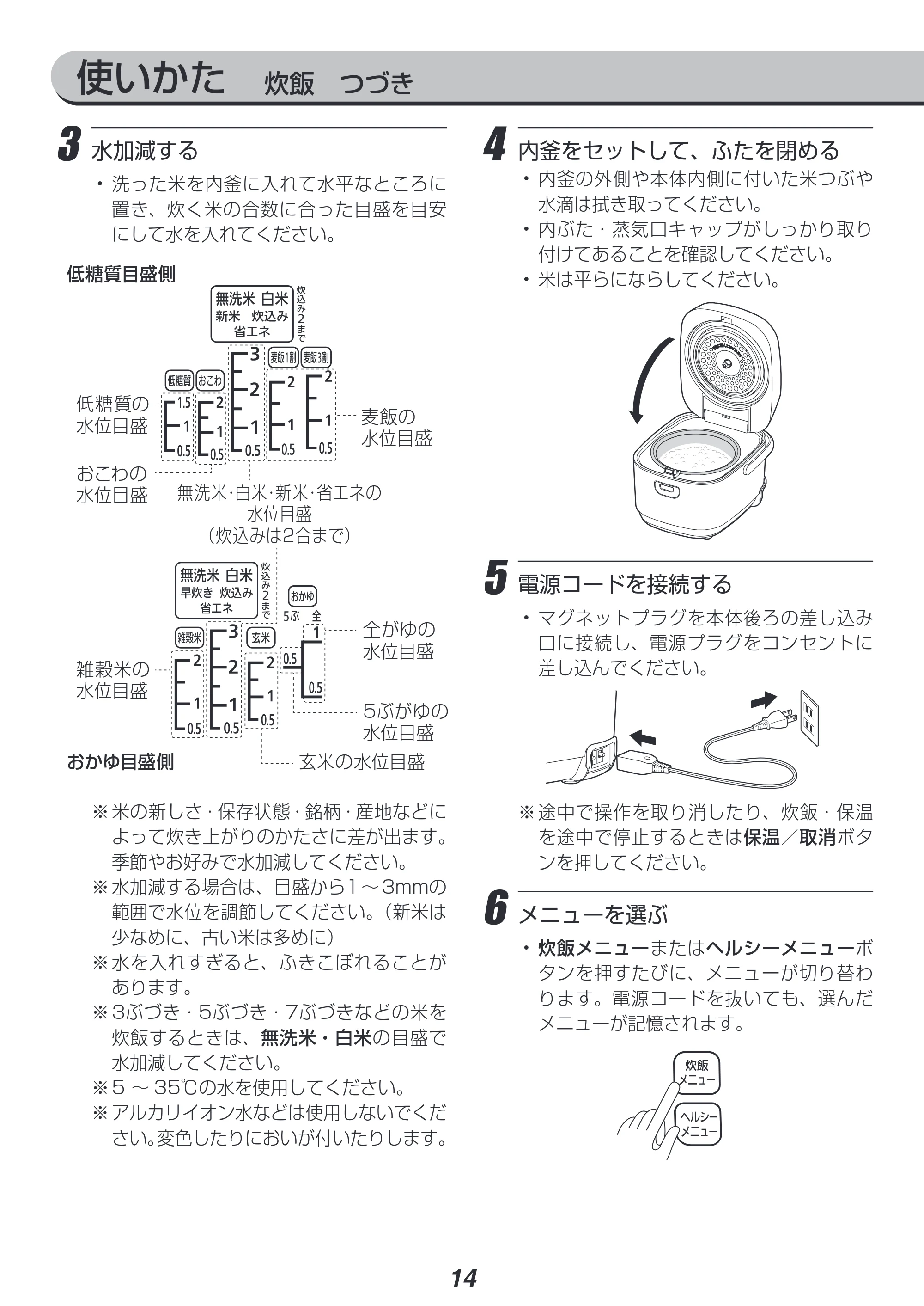 アイリスオーヤマ RC-ME30-ED 取扱説明書 — 原本ページ — 14ページ