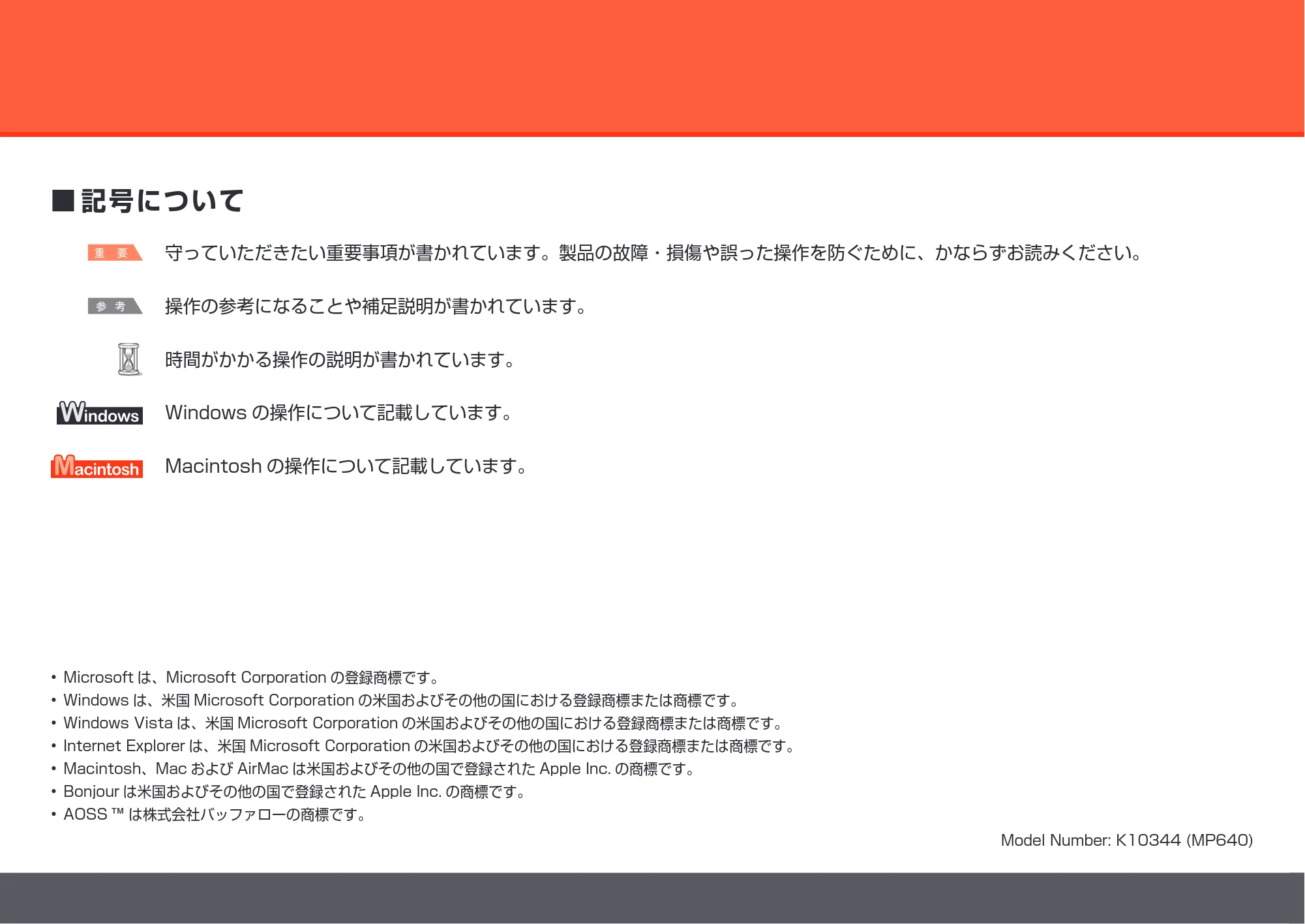 キヤノン PIXUS MP640 かんたんスタートガイド (PDF形式/8.69Mバイト) — 原本ページ — 2ページ