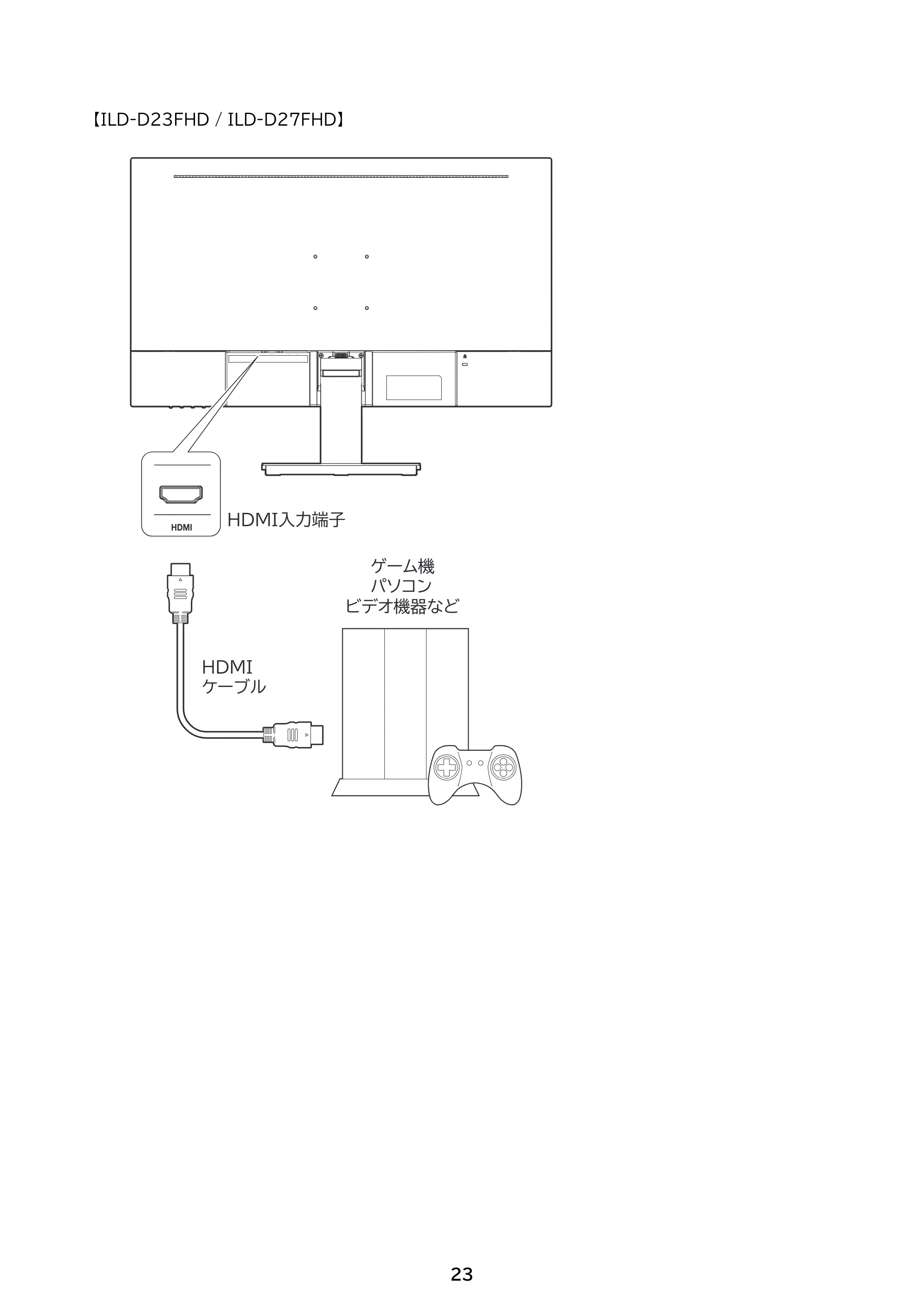 アイリスオーヤマ ILD-D21FHD 取扱説明書 — 原本ページ — 23ページ