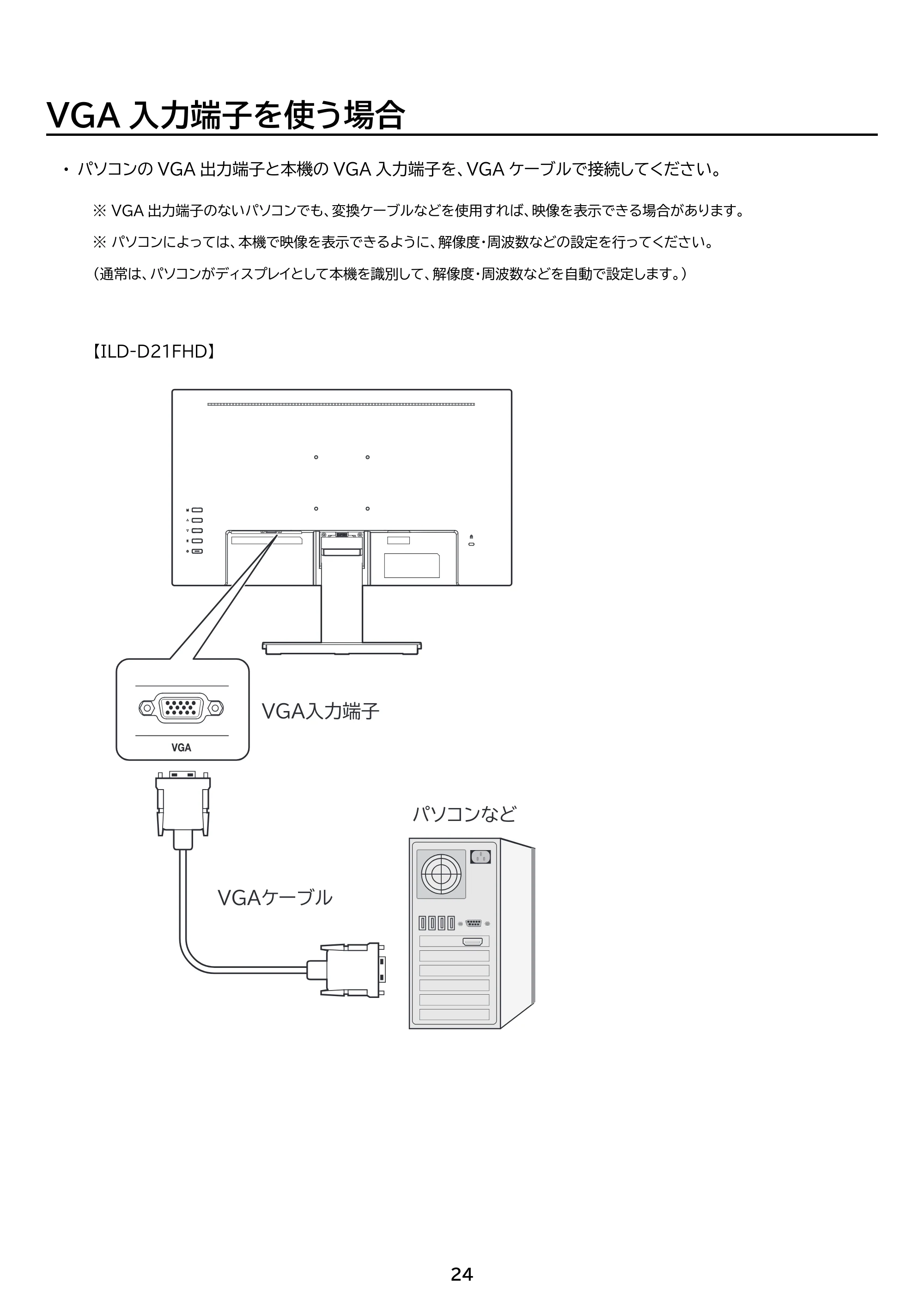 アイリスオーヤマ ILD-D21FHD 取扱説明書 — 原本ページ — 24ページ