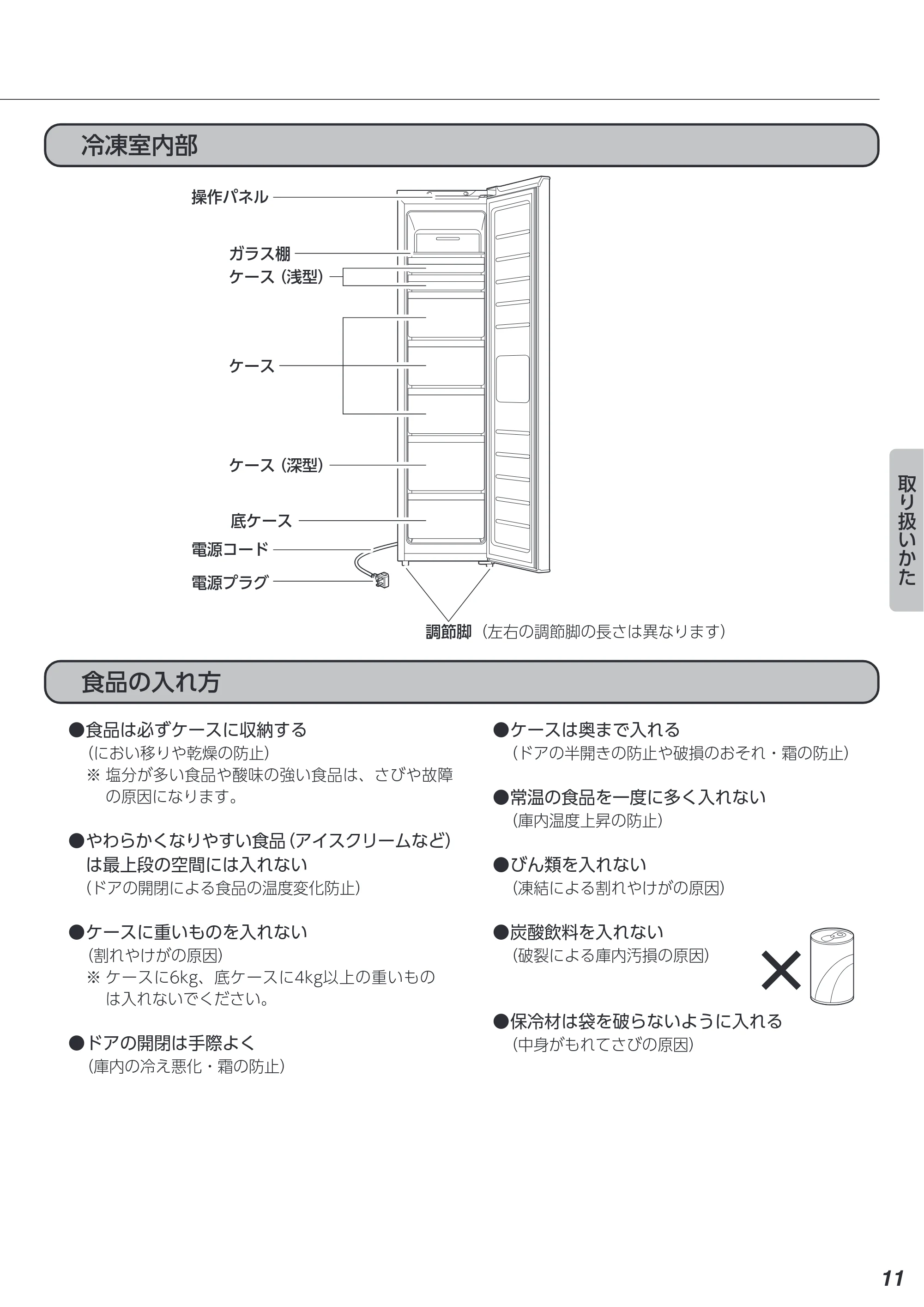 アイリスオーヤマ IUSN-S12A 取扱説明書 — 原本ページ — 11ページ