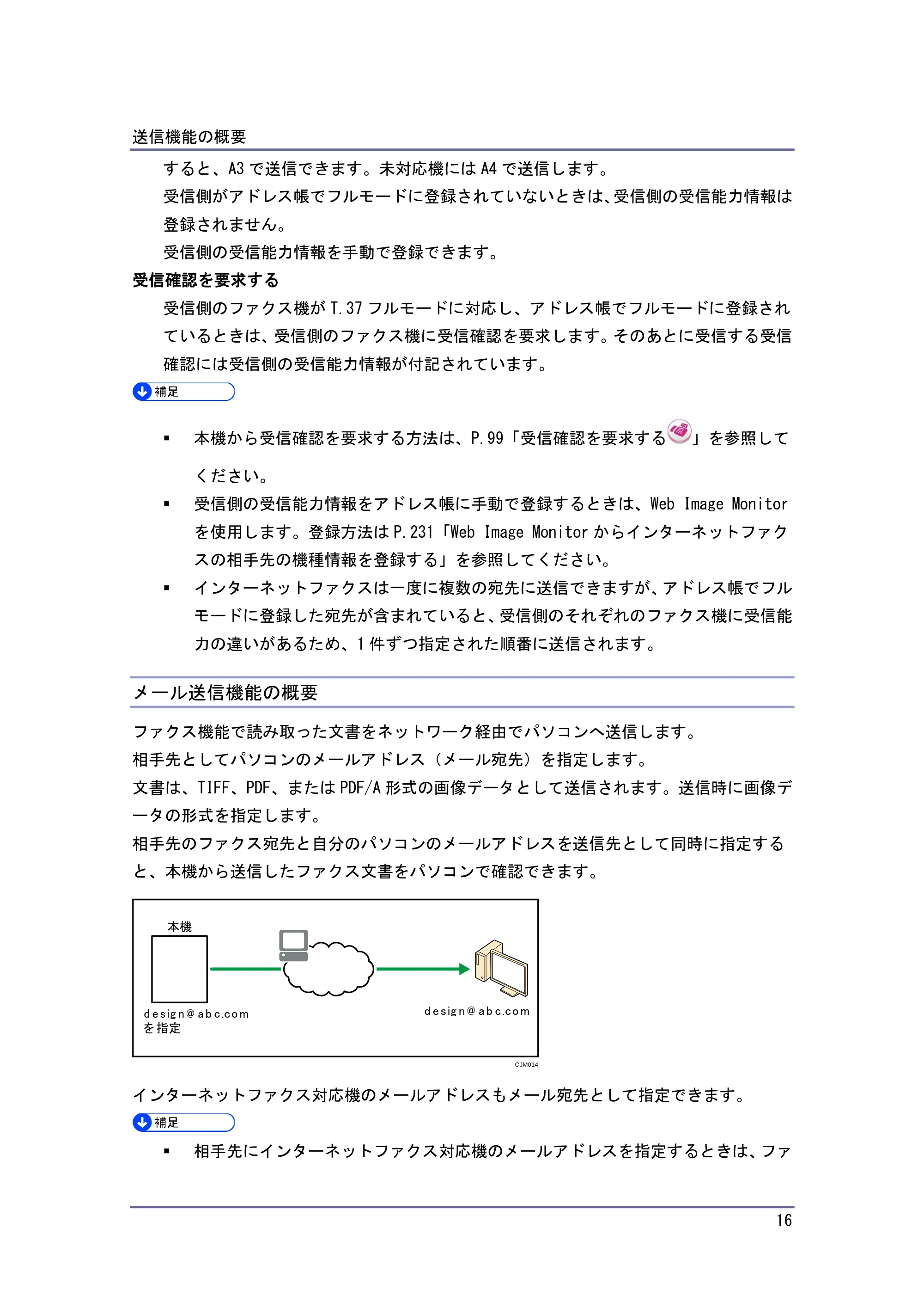 キヤノン PostScript3 ファクス （PDF形式／10.22Mバイト） — フォルダー送信機能の概要 — 原本ページ — 17ページ