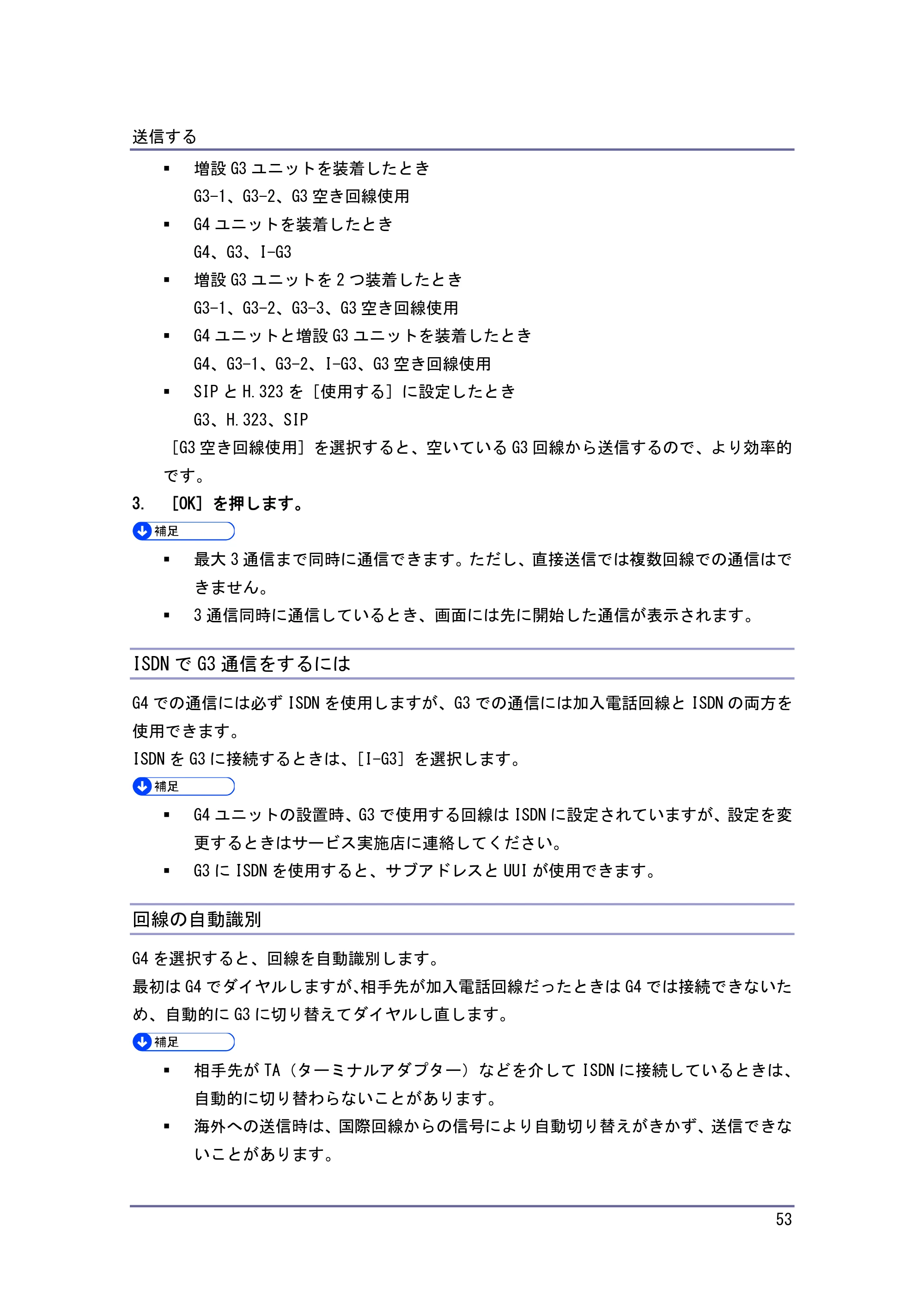 キヤノン PostScript3 ファクス （PDF形式／10.22Mバイト） — 一斉同報送信 — 原本ページ — 54ページ