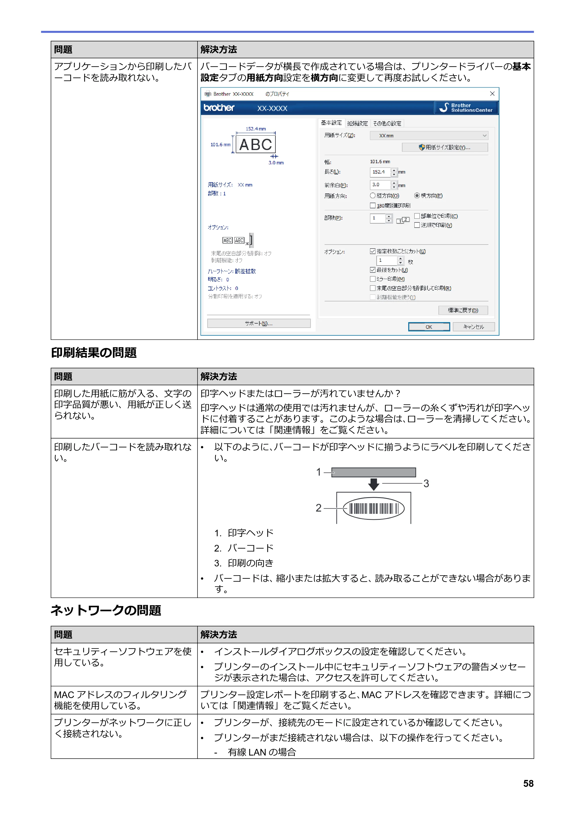ブラザー TD-4420DNZ ユーザーズガイド — 原本ページ — 61ページ