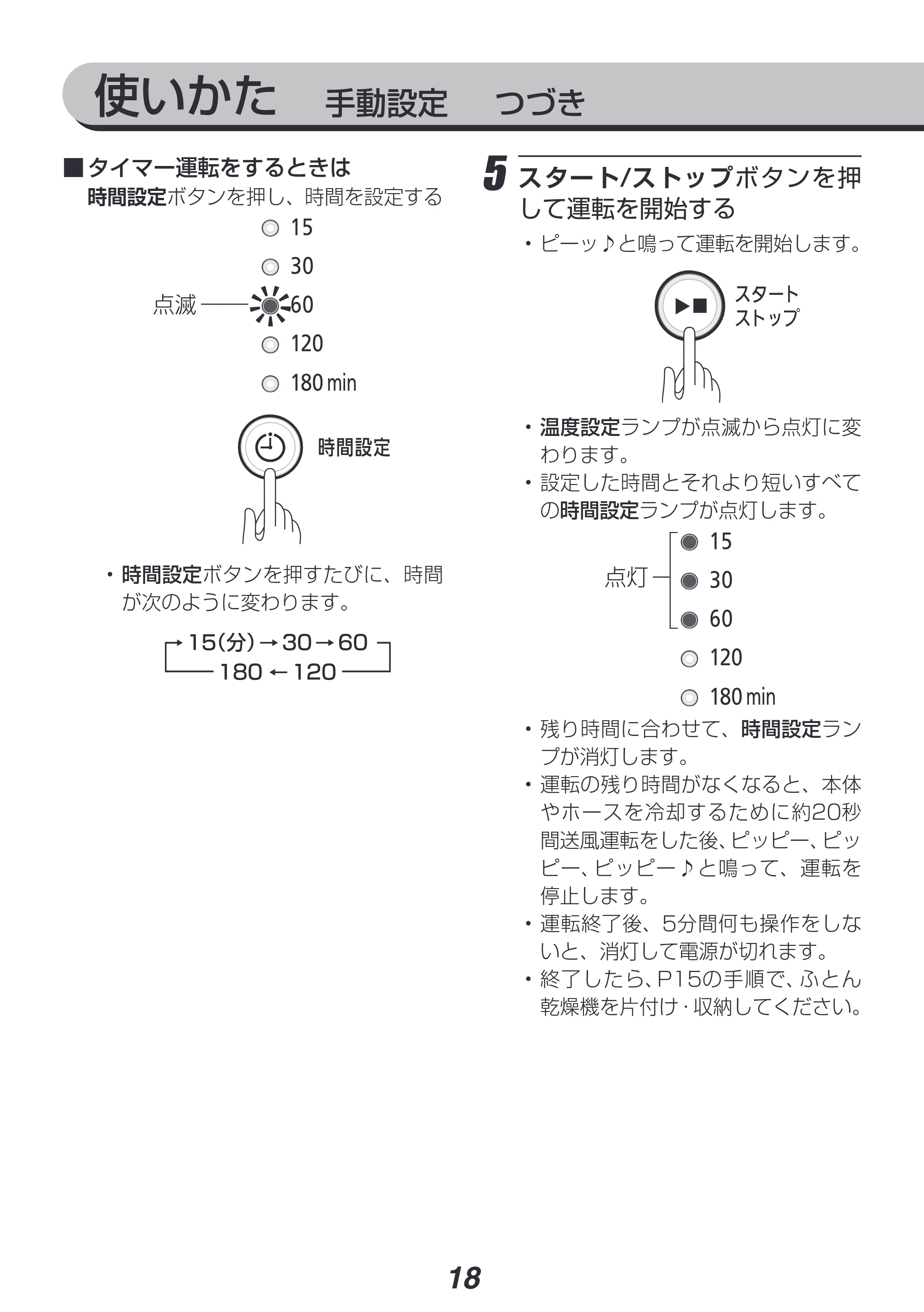 アイリスオーヤマ FK-D1-SO 取扱説明書 — 原本ページ — 18ページ