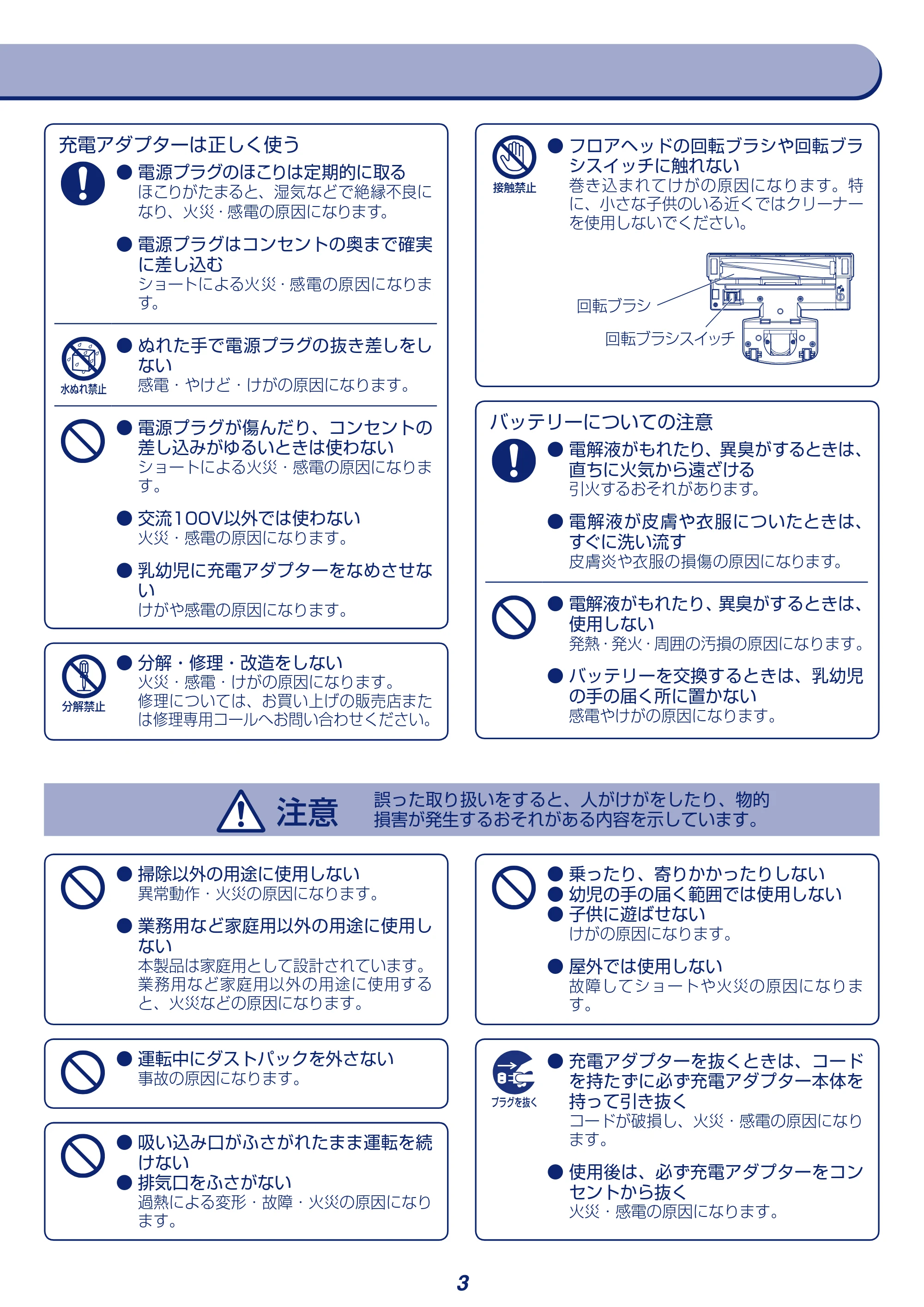 アイリスオーヤマ KIC-SLDCP6 取扱説明書 — 原本ページ — 3ページ
